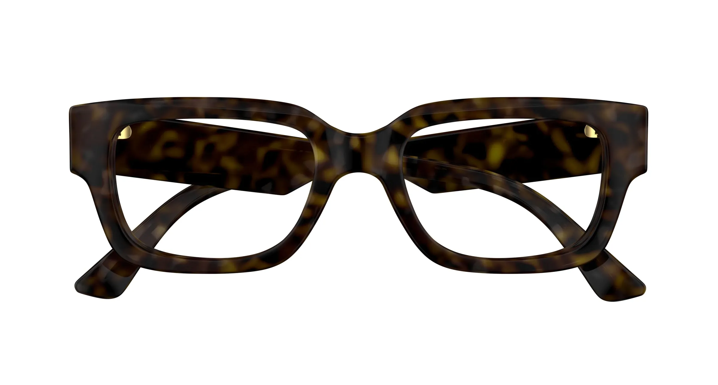 Gucci GG1666O 003 Montature da vista Acetato Havana Trasparente Cat Eye - immagine 2