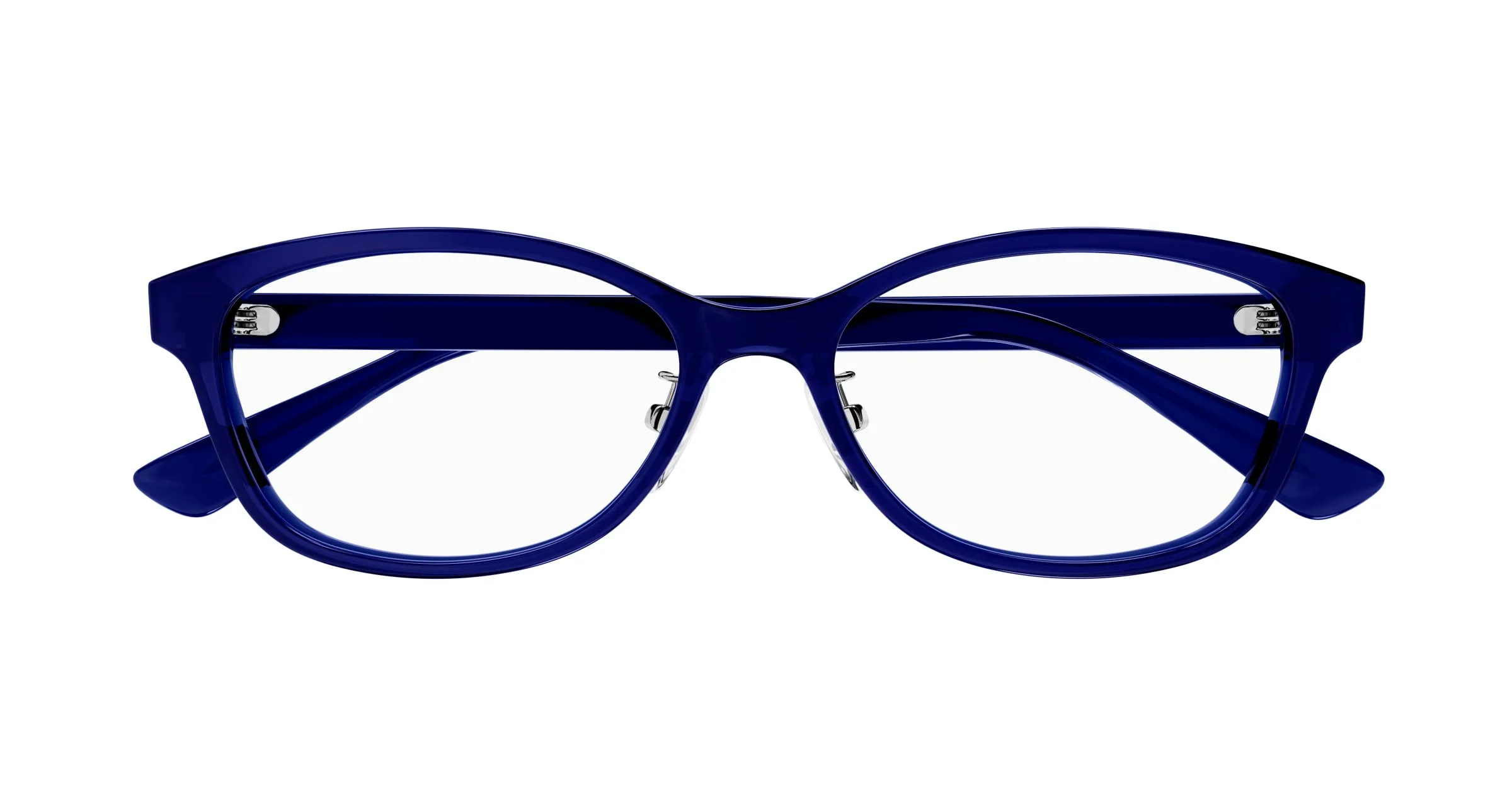 Gucci GG1612OJ 003 Montature da vista Acetato Blu Trasparente Rotonda - immagine 2