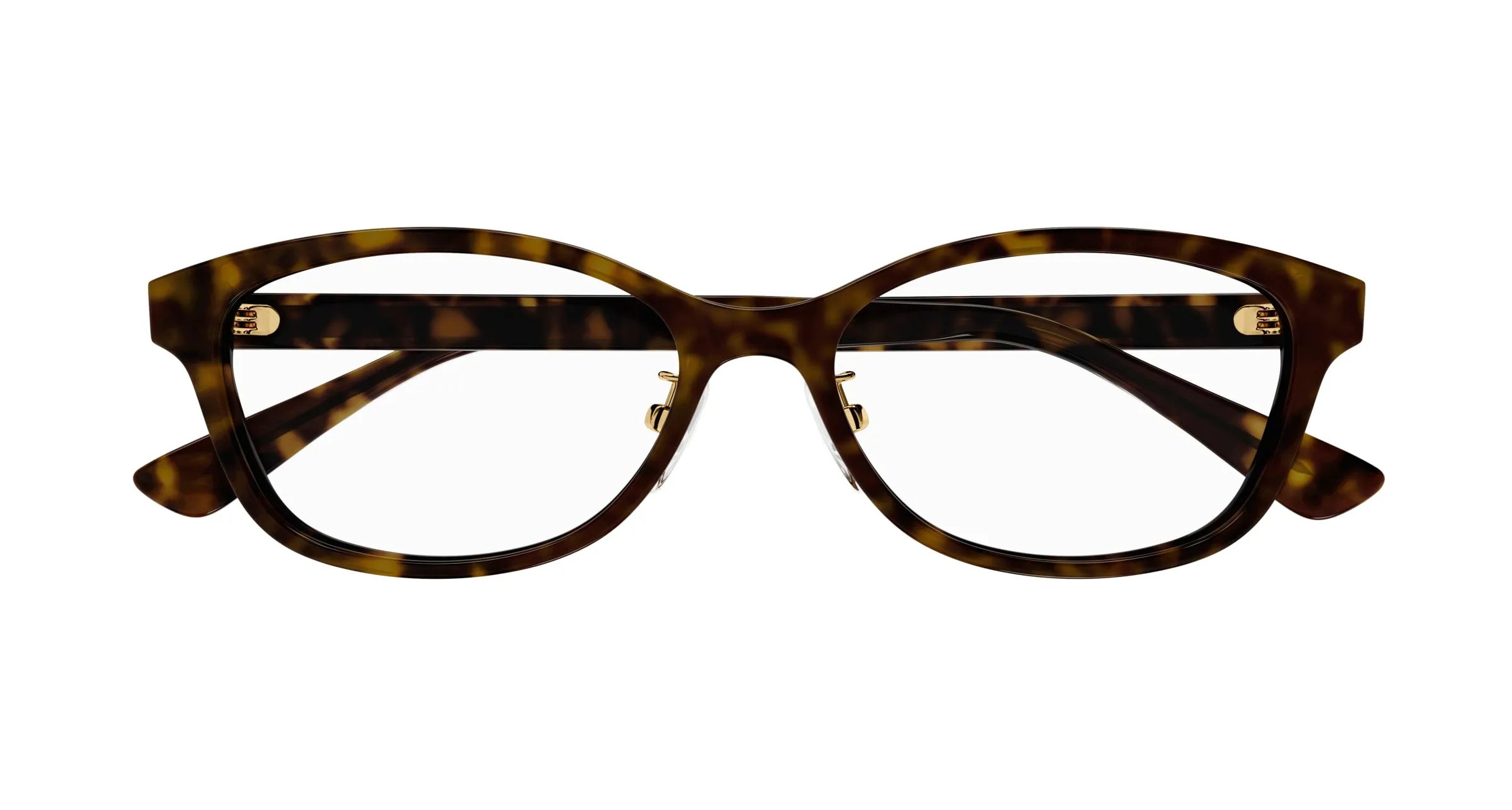 Gucci GG1612OJ 002 Montature da vista Acetato Havana Trasparente Rotonda - immagine 2