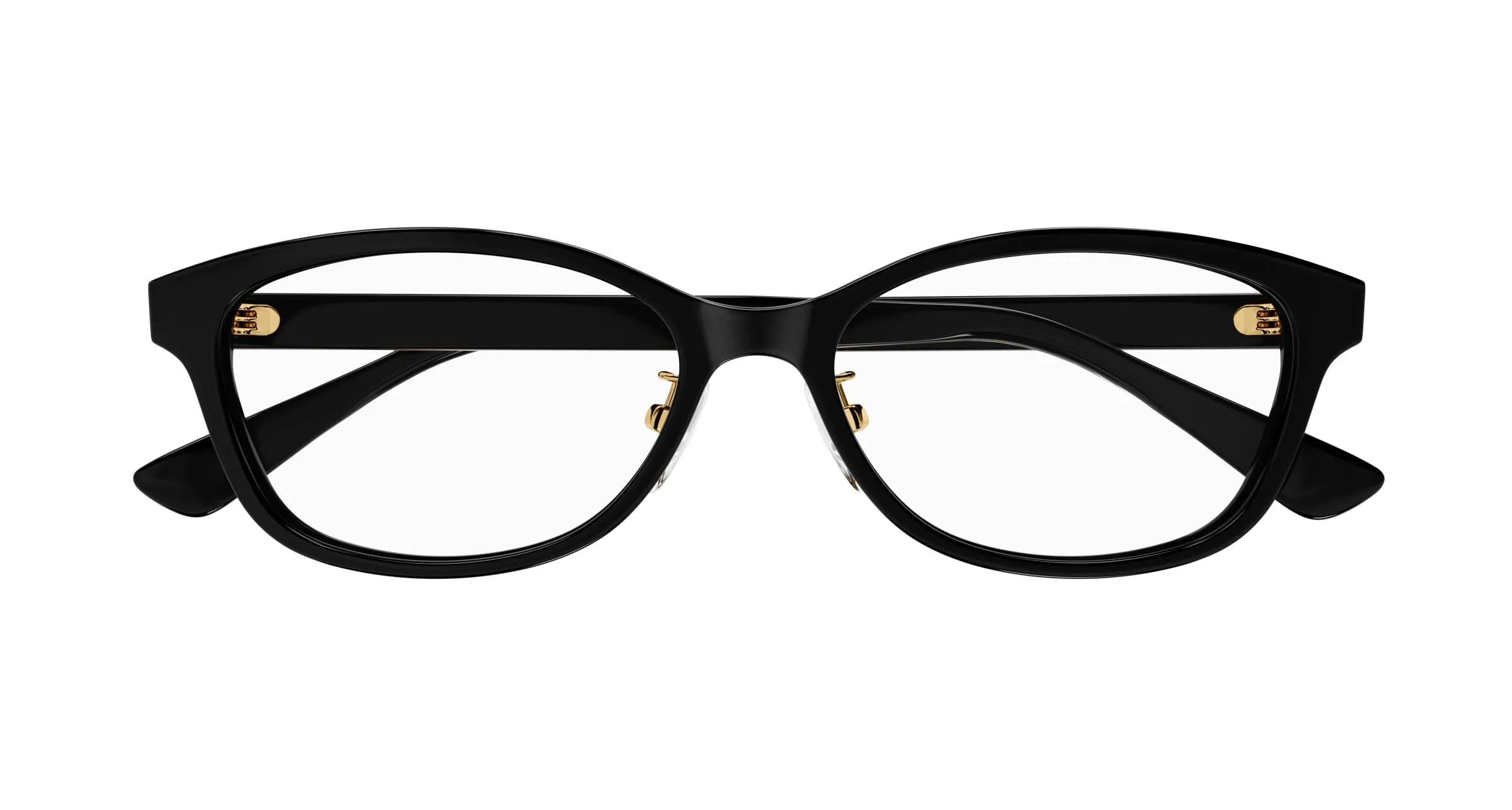 Gucci GG1612OJ 001 Montature da vista Acetato Nero Trasparente Rotonda - immagine 2