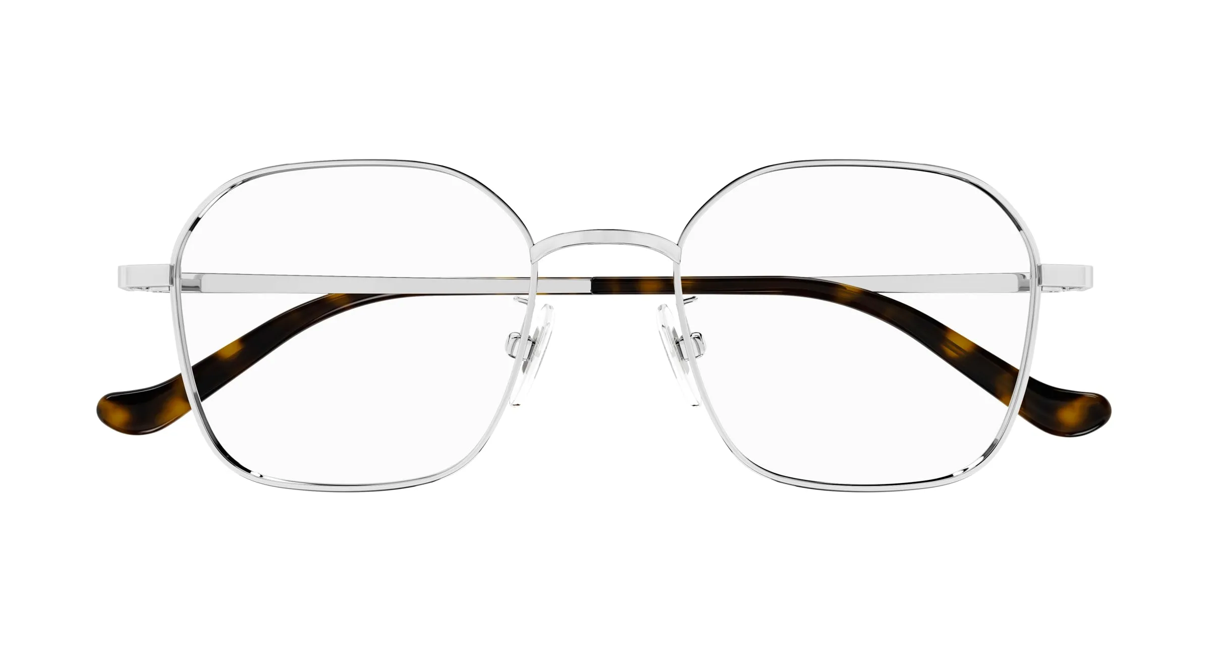 Gucci GG1611OA 002 Montature da vista Metallo Argento Trasparente Rotonda - immagine 2