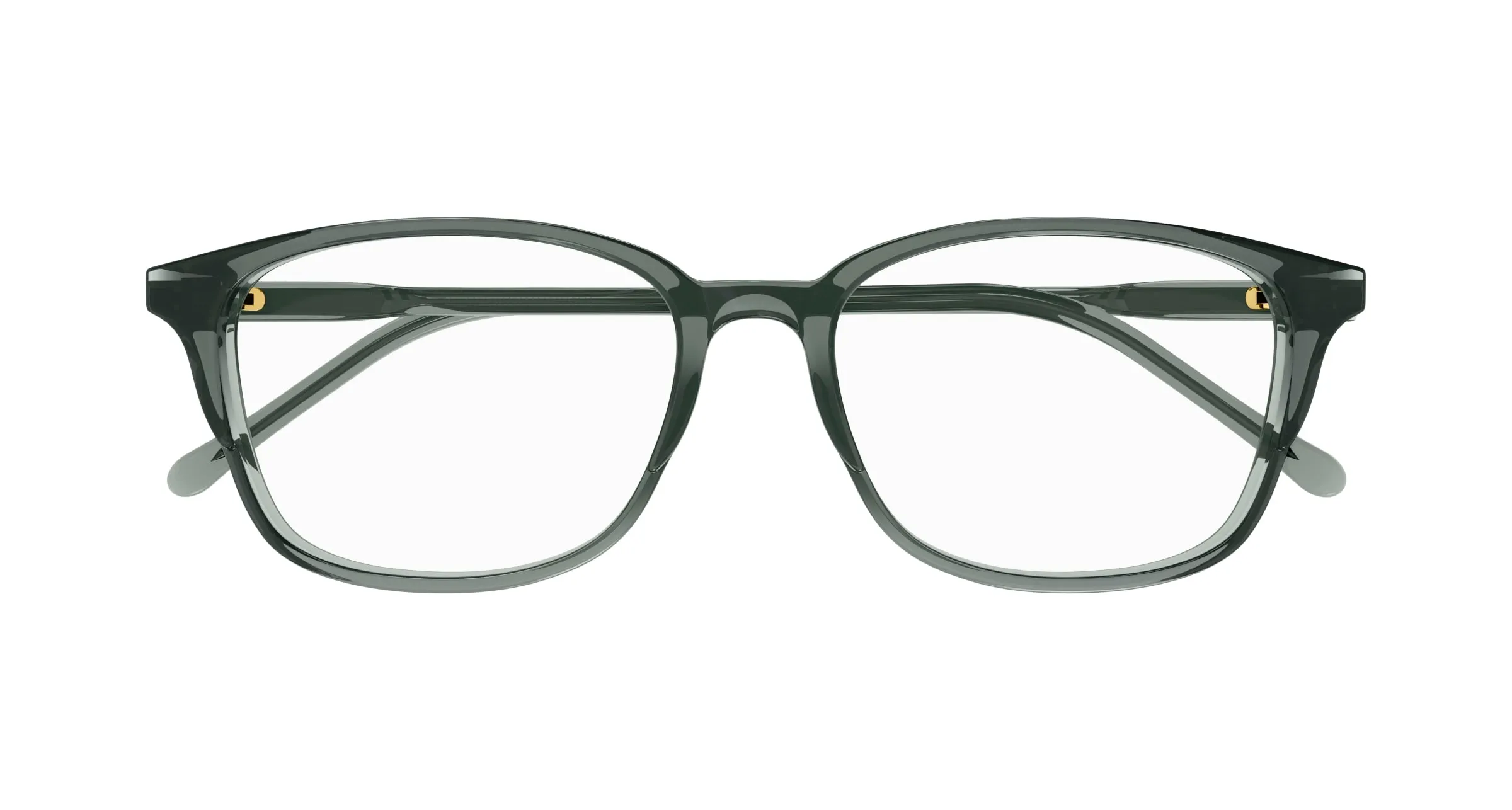 Gucci GG1610OA 003 Montature da vista Acetato Grigio Trasparente Squadrata - immagine 2