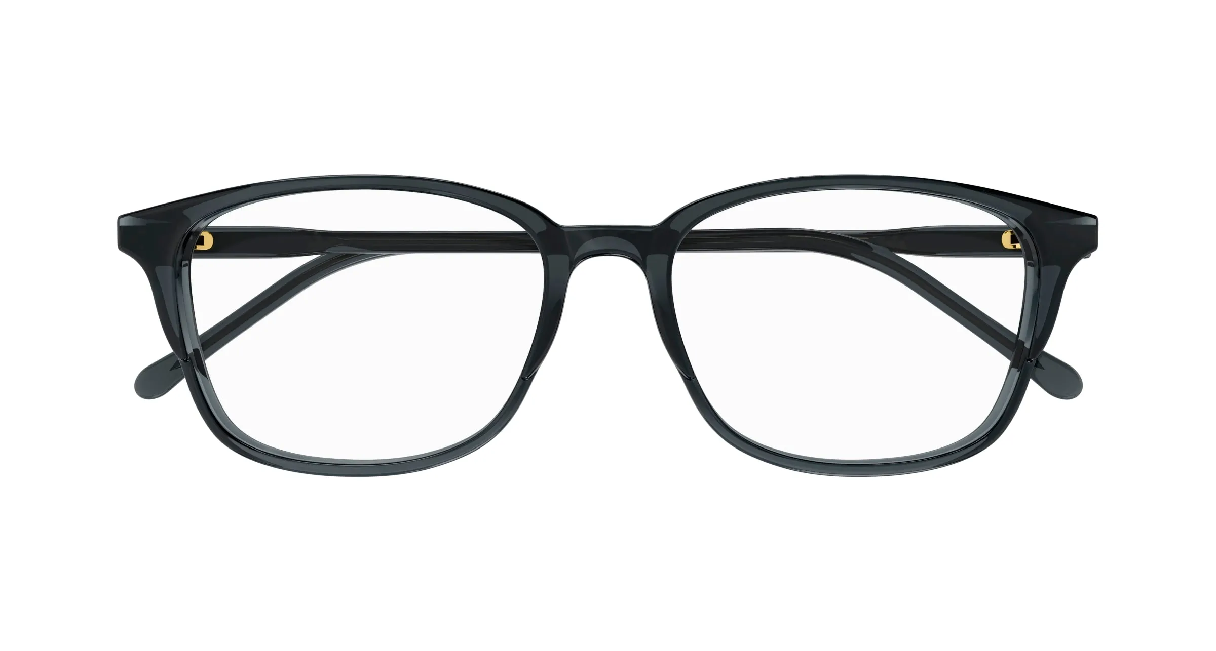 Gucci GG1610OA 002 Montature da vista Acetato Grigio Trasparente Squadrata - immagine 2