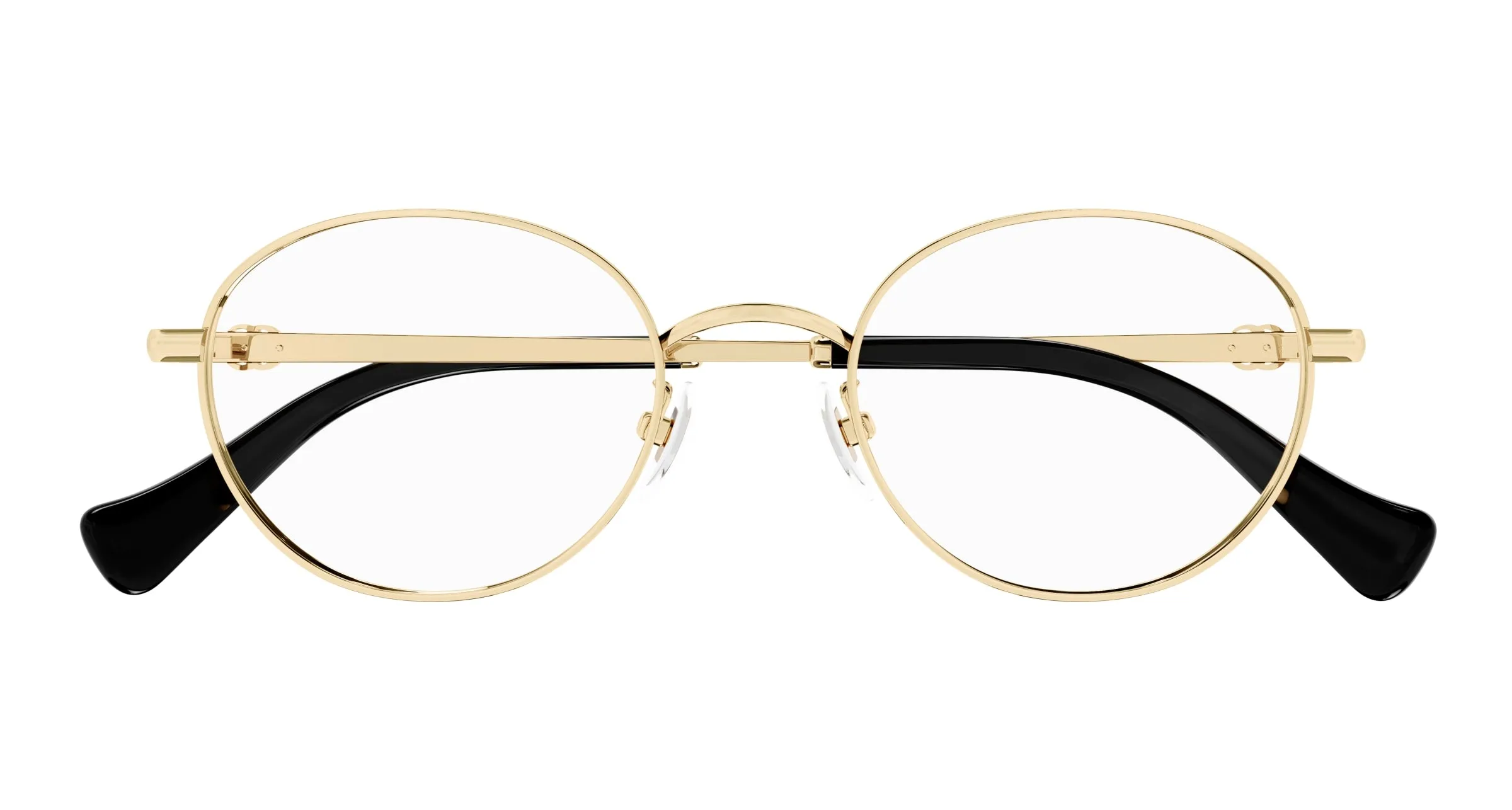 Gucci GG1608OK 003 Montature da vista Titanio Oro Trasparente Rotonda - immagine 2
