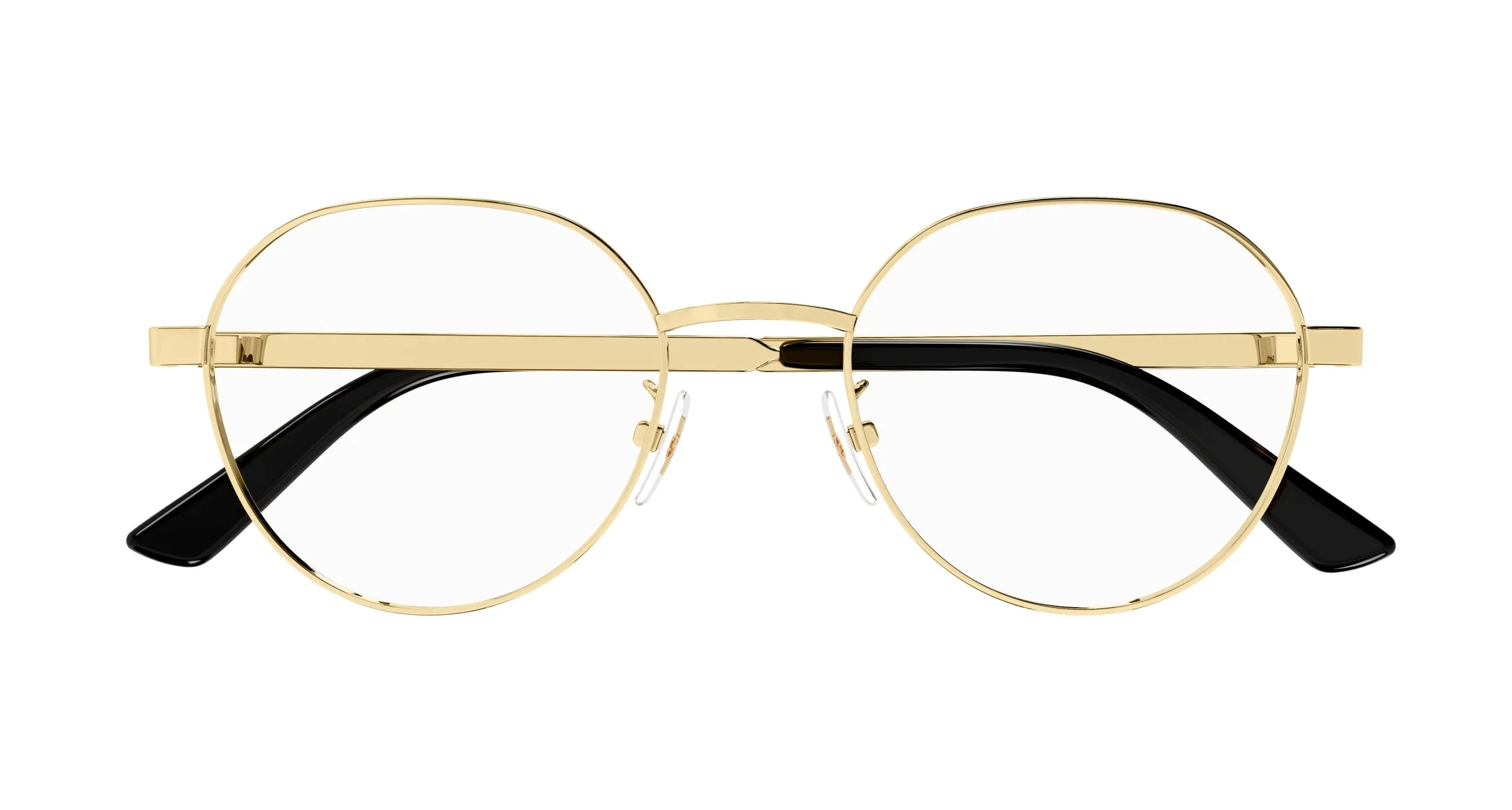 Gucci GG1607OK 003 Montature da vista Titanio Oro Trasparente Rotonda - immagine 2