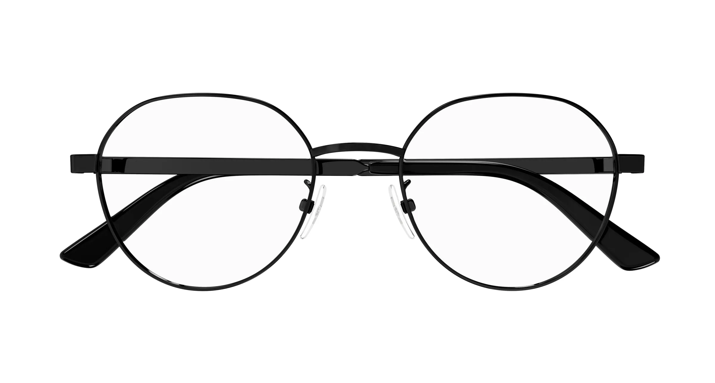 Gucci GG1607OK 001 Montature da vista Titanio Nero Trasparente Rotonda - immagine 2