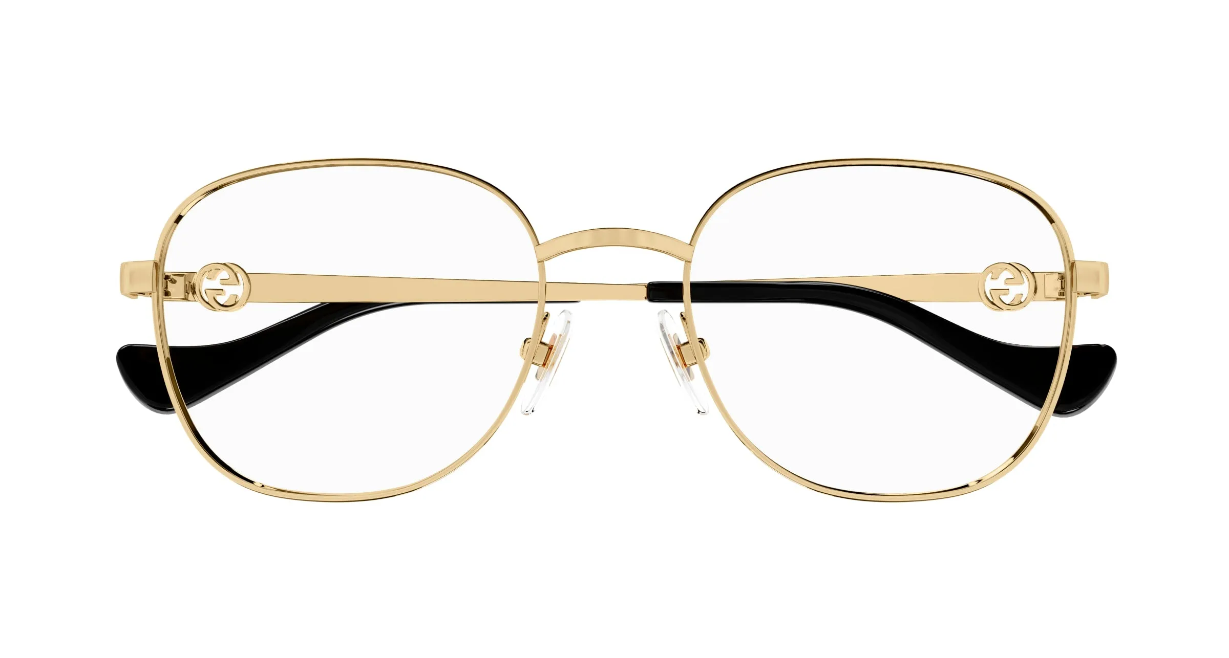 Gucci GG1602O 001 Montature da vista Metallo Oro Trasparente Rotonda - immagine 2