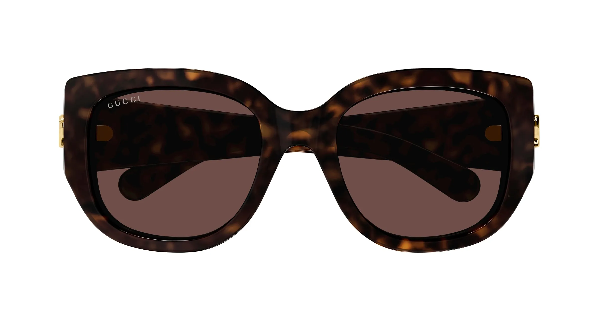 Gucci GG1599SA 002 Occhiali da sole Iniettato Havana Marrone Rotonda - immagine 2