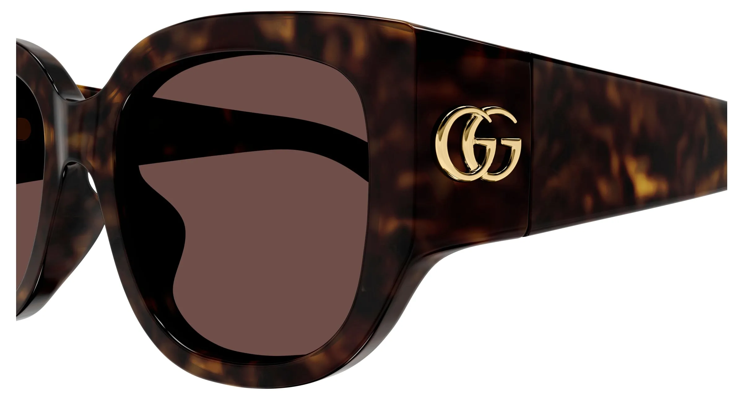 Gucci GG1599SA 002 Occhiali da sole Iniettato Havana Marrone Rotonda - immagine 3