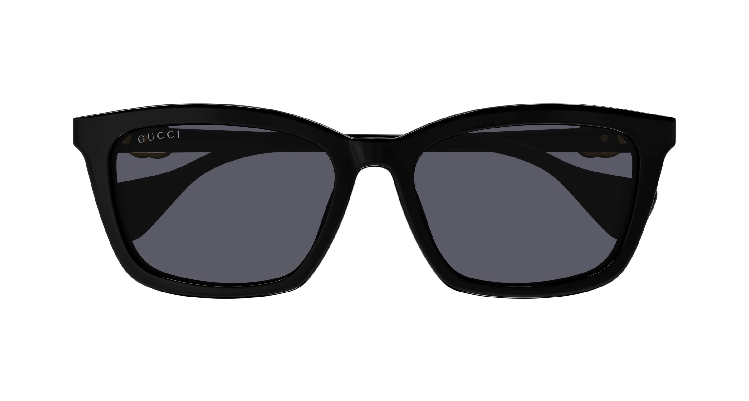 Gucci GG1596SK 001 Occhiali da sole Acetato Nero Grigio Squadrata - immagine 2