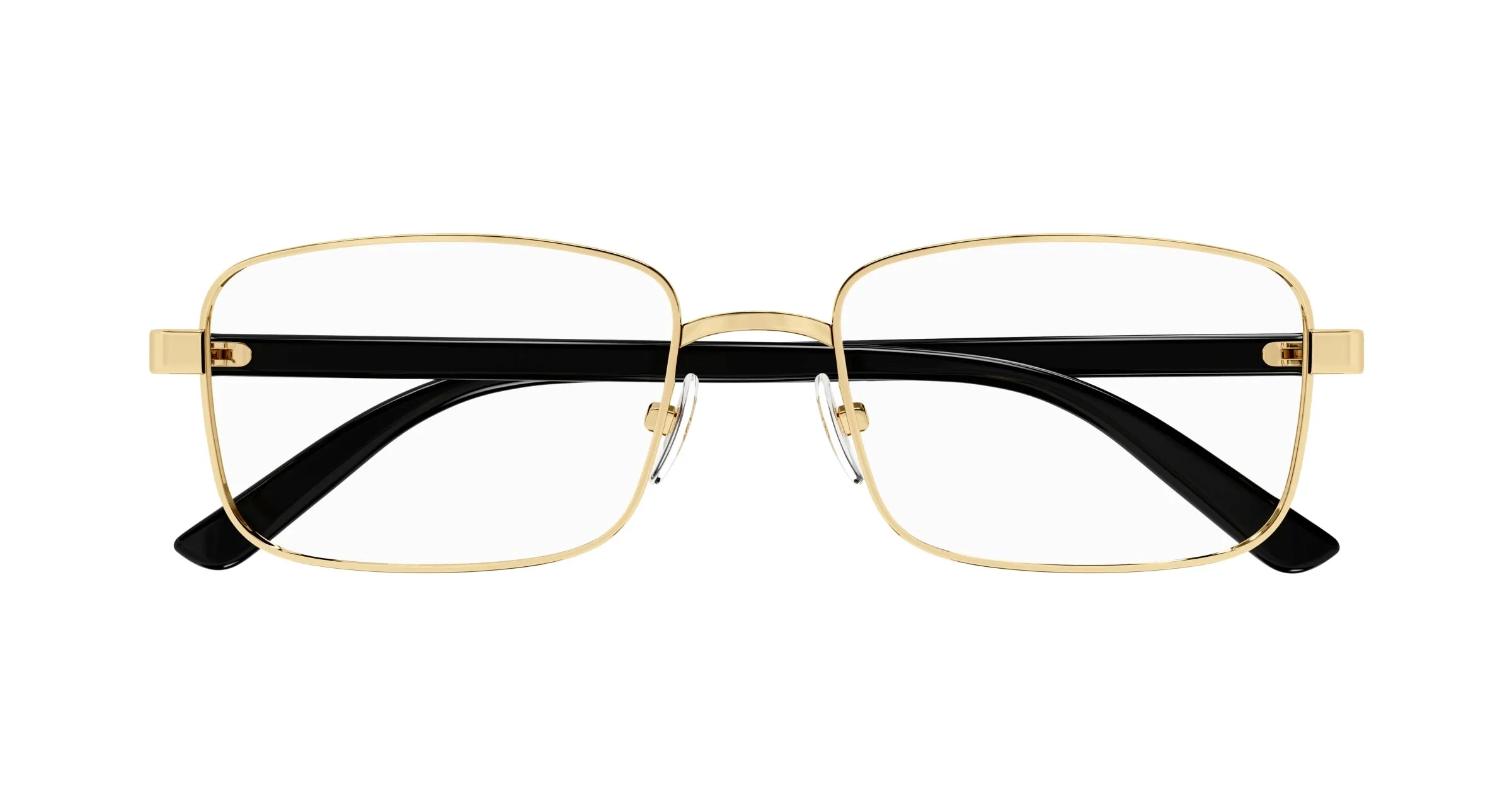 Gucci GG1586O 004 Montature da vista Metallo Oro Trasparente Squadrata - immagine 2
