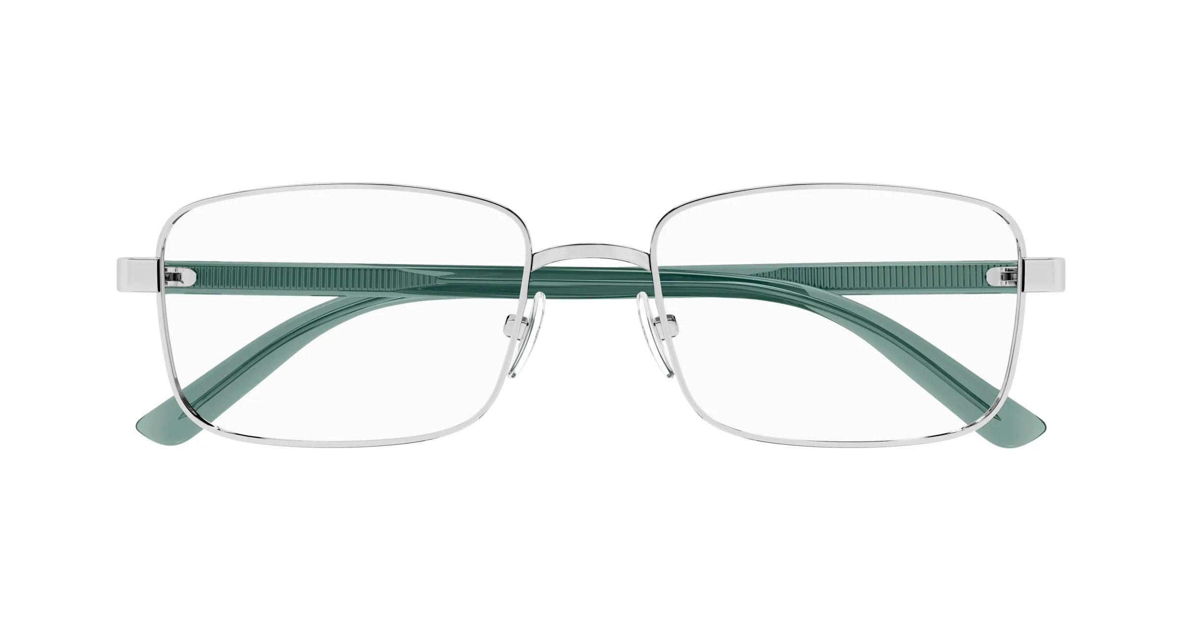 Gucci GG1586O 003 Montature da vista Metallo Argento Trasparente Squadrata - immagine 2