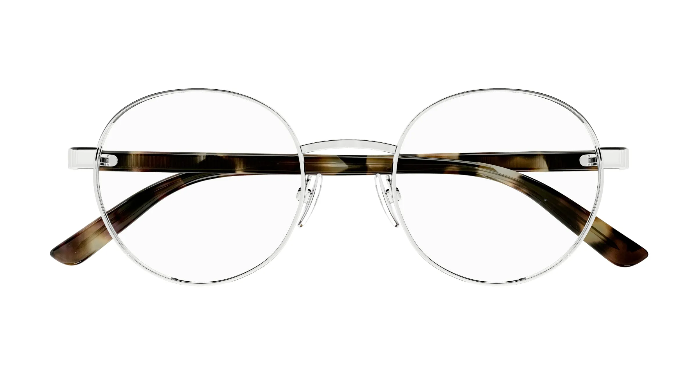 Gucci GG1585O 002 Montature da vista Metallo Argento Trasparente Rotonda - immagine 2