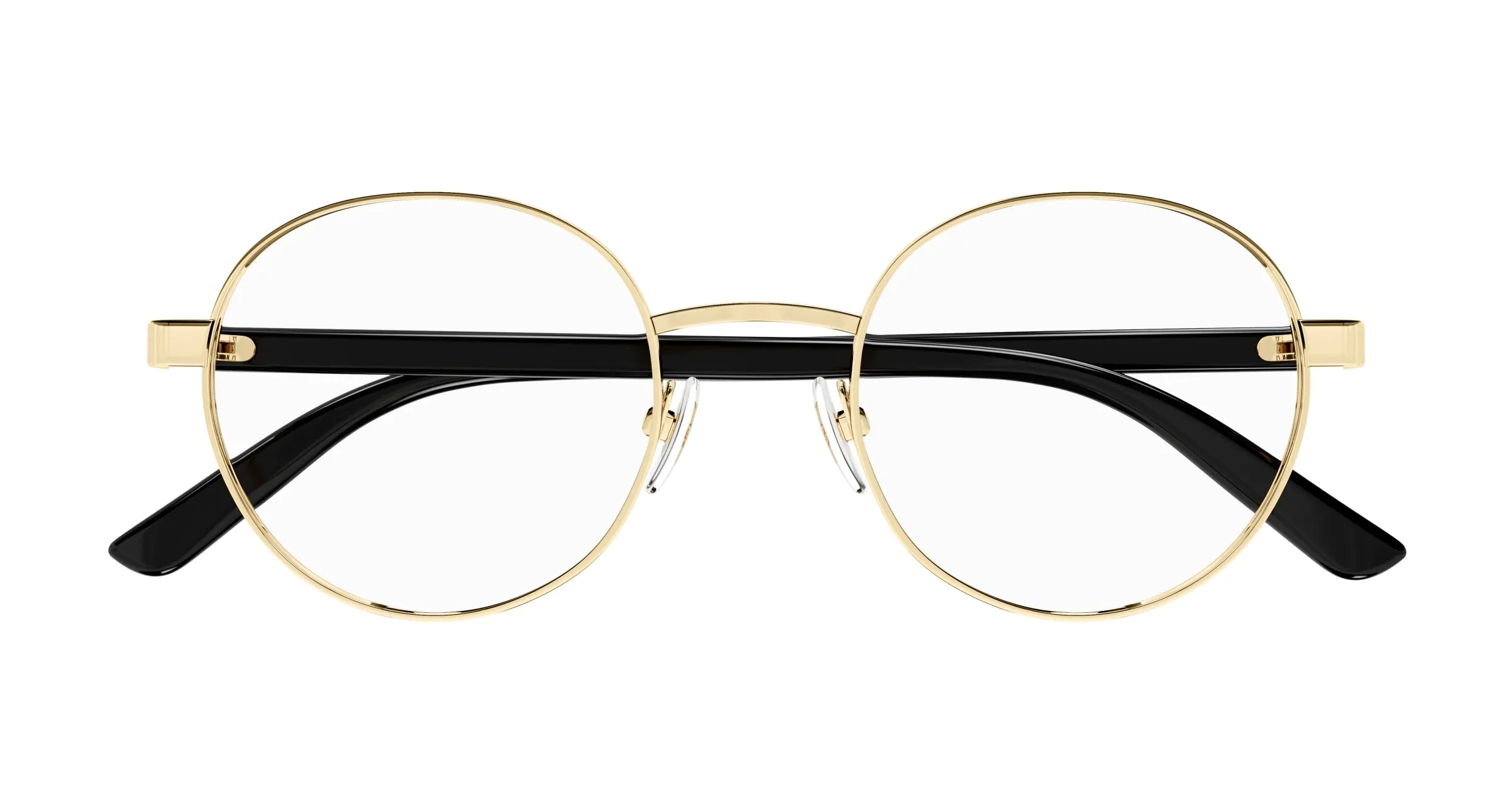 Gucci GG1585O 001 Montature da vista Metallo Oro Trasparente Rotonda - immagine 2