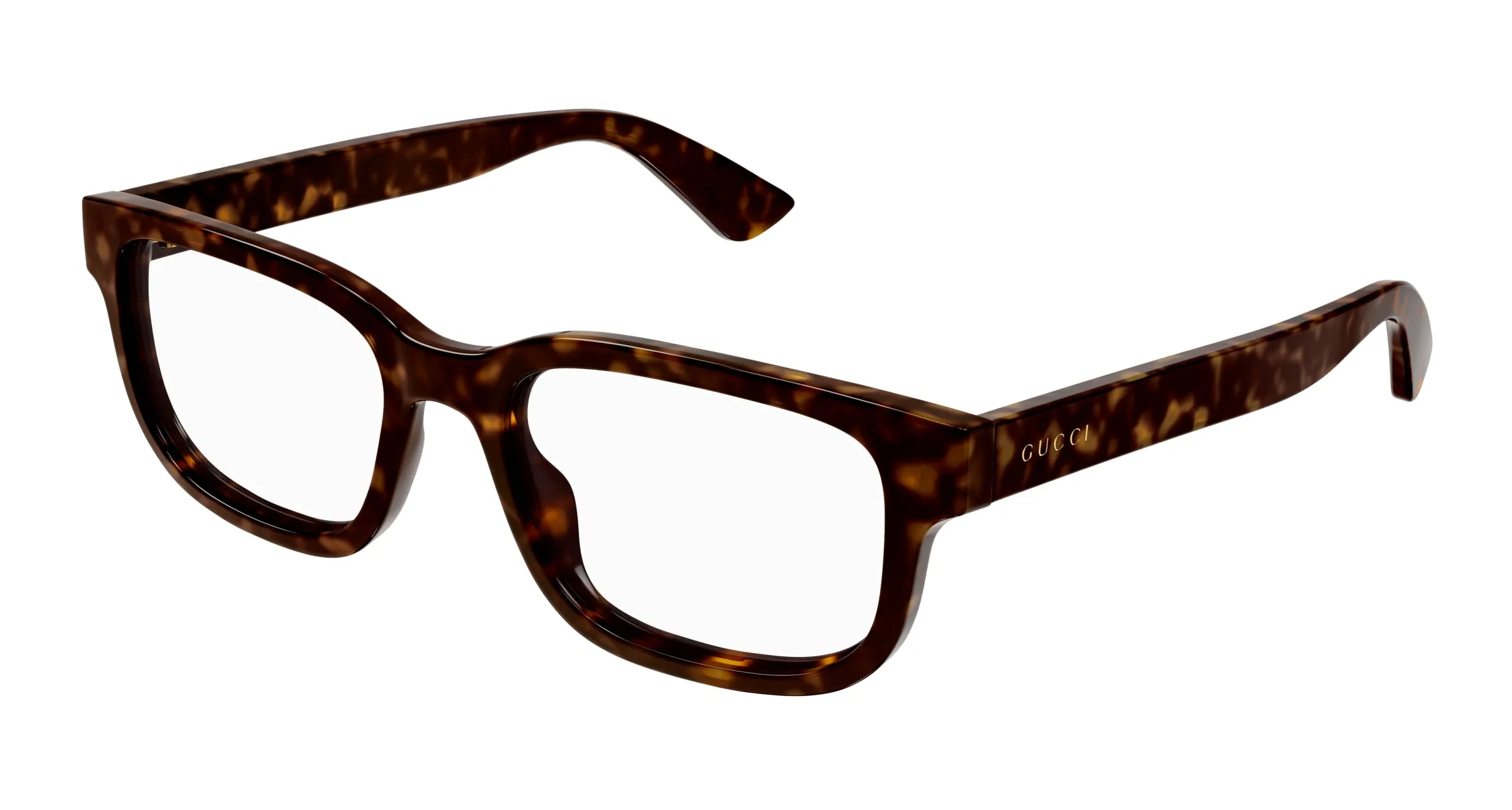 Gucci GG1584O 006 Montature da vista Iniettato Havana Trasparente Rotonda - immagine 1
