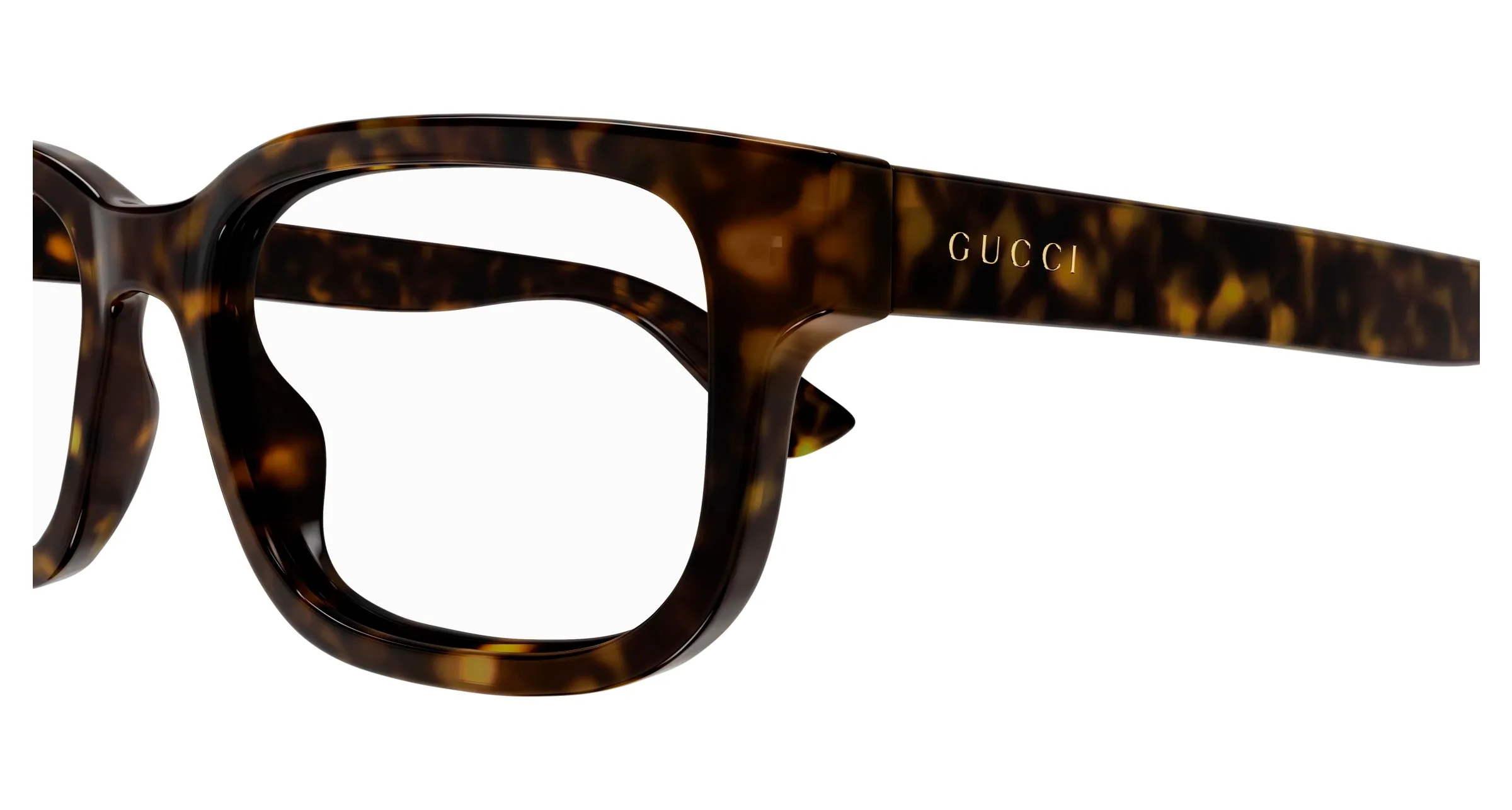 Gucci GG1584O 002 Montature da vista Iniettato Havana Trasparente Rotonda - immagine 3