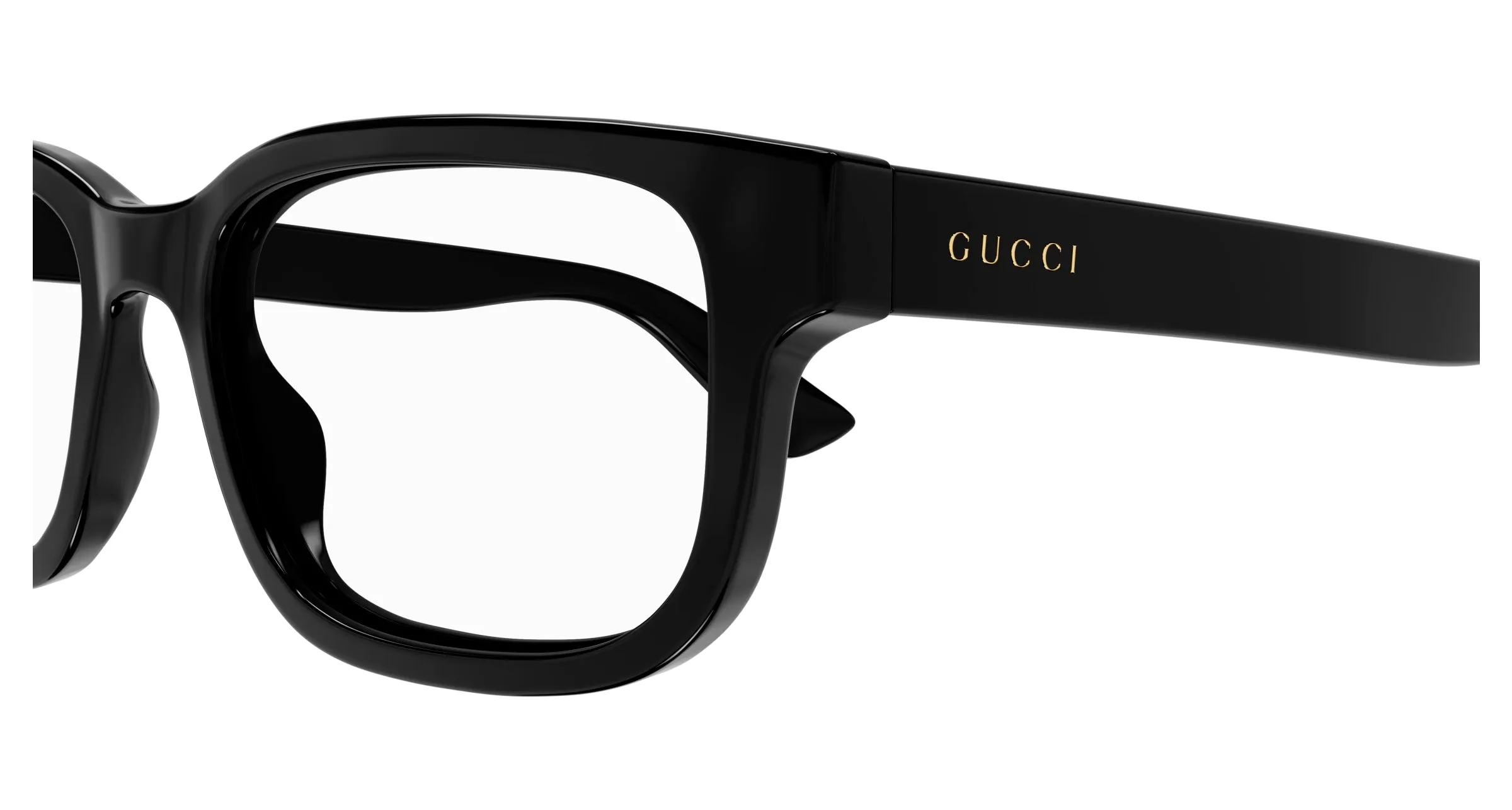 Gucci GG1584O 001 Montature da vista Iniettato Nero Trasparente Rotonda - immagine 3