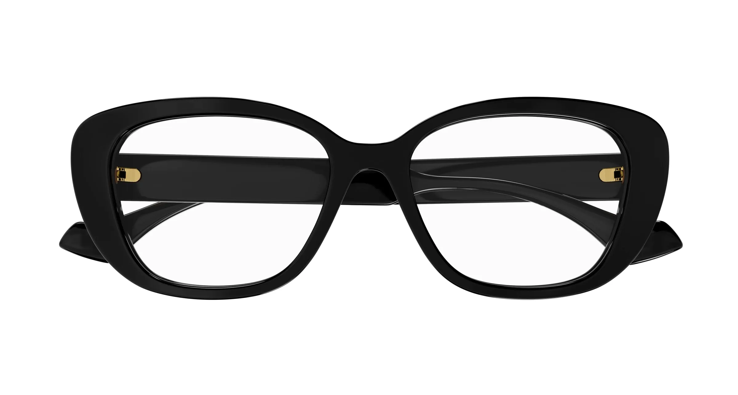 Gucci GG1559OK 001 Montature da vista Acetato Nero Trasparente Rotonda - immagine 2