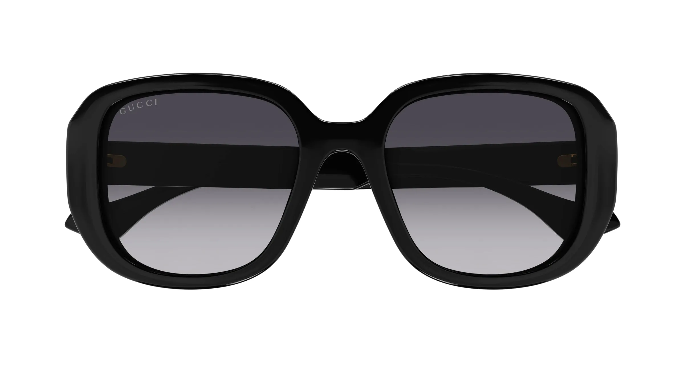 Gucci GG1557SK 001 Occhiali da sole Iniettato Nero Grigio Squadrata - immagine 2