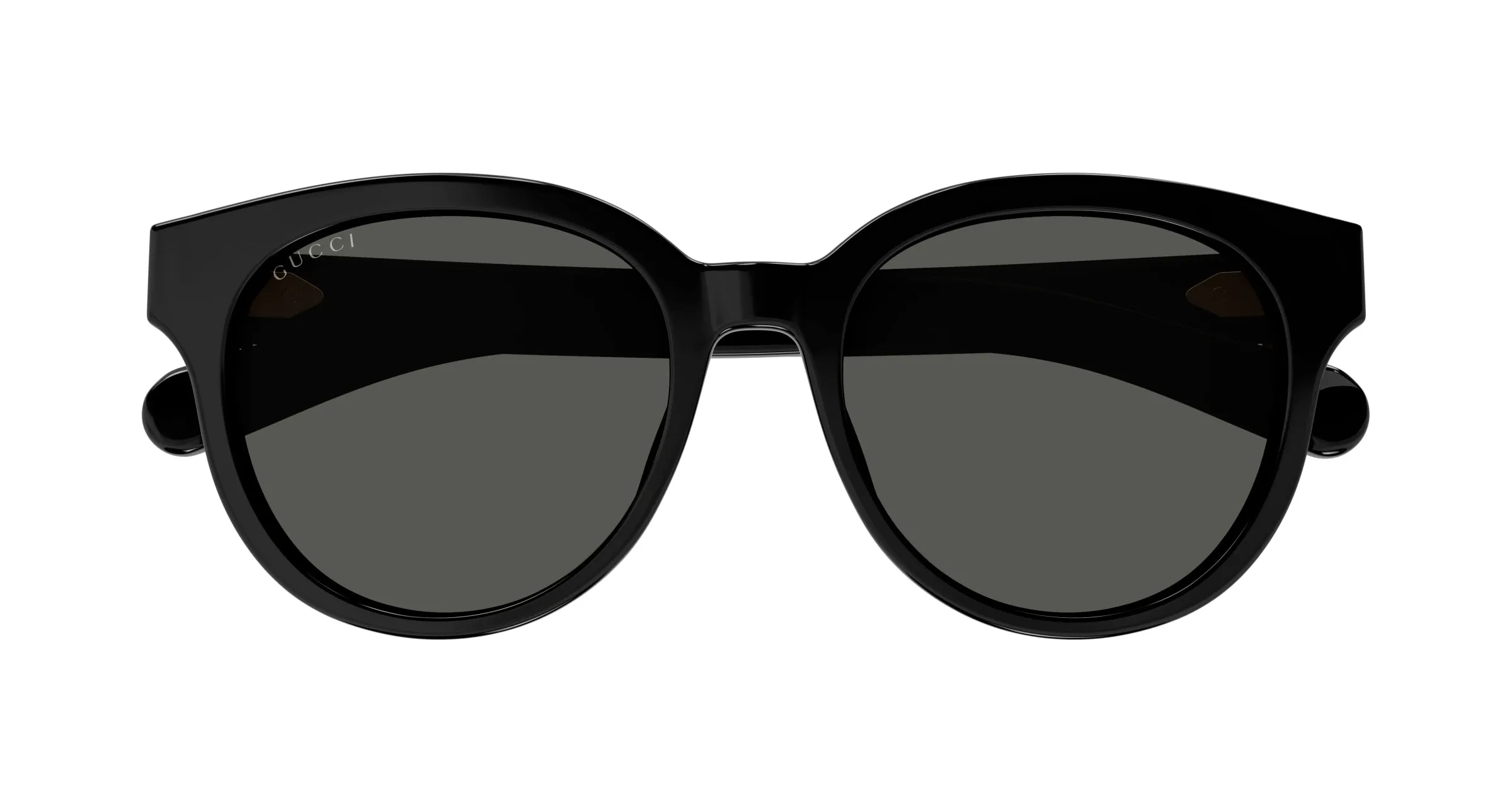 Gucci GG1511SK 001 Occhiali da sole Acetato Nero Grigio Rotonda - immagine 2