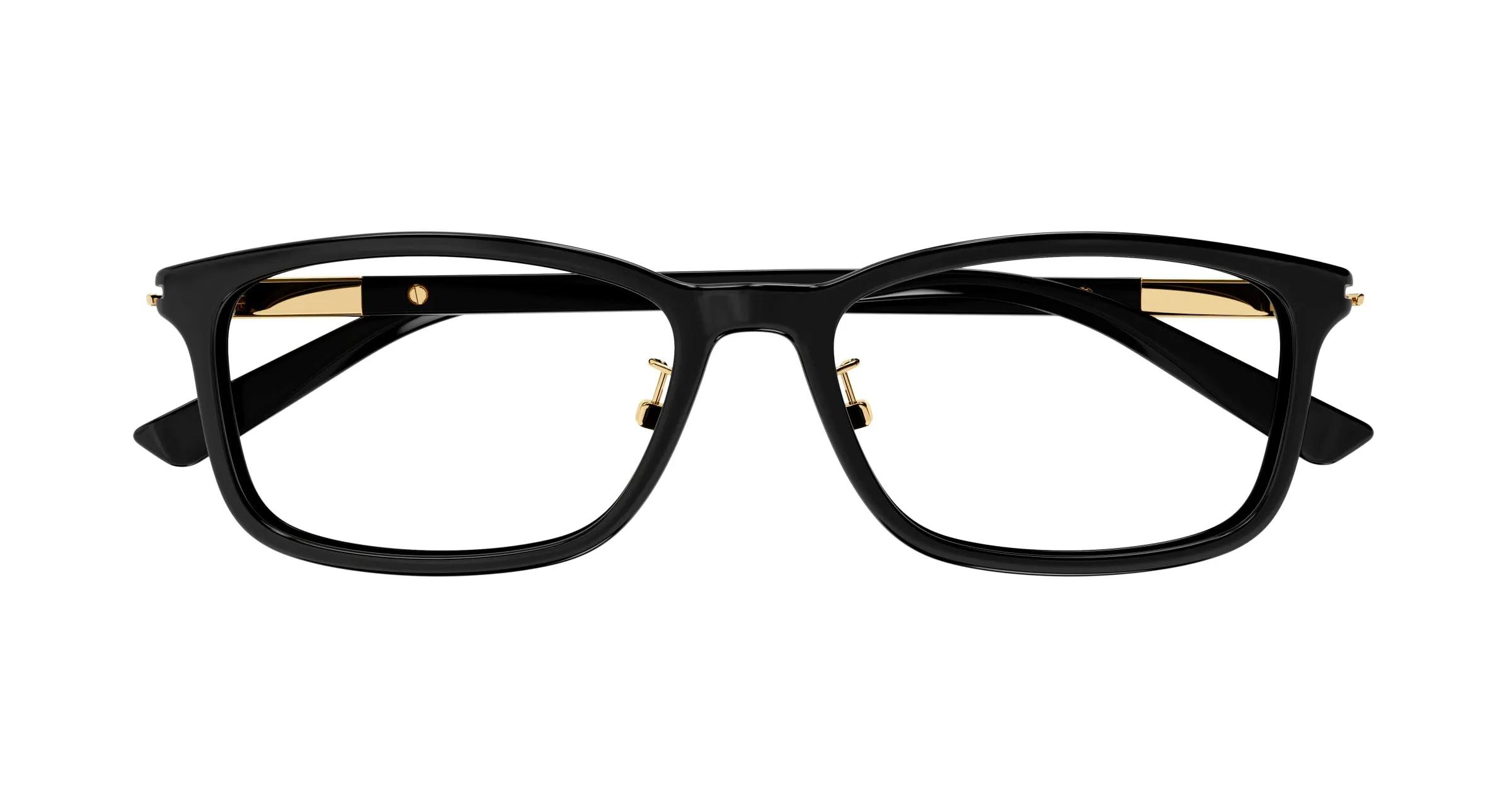 Gucci GG1506OJ 001 Montature da vista Acetato Nero Trasparente Squadrata - immagine 2