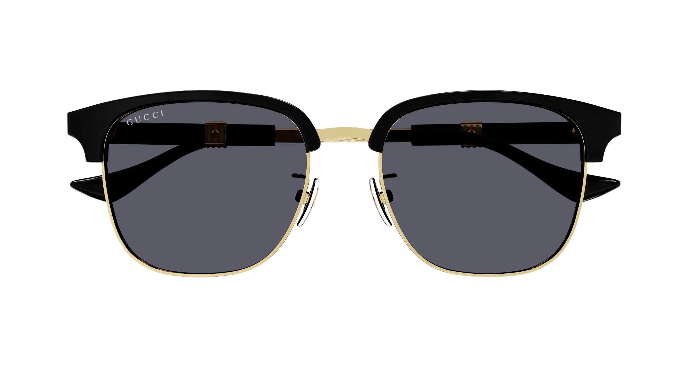 Gucci GG1499SK 001 Occhiali da sole Metallo Oro Grigio Rotonda - immagine 2