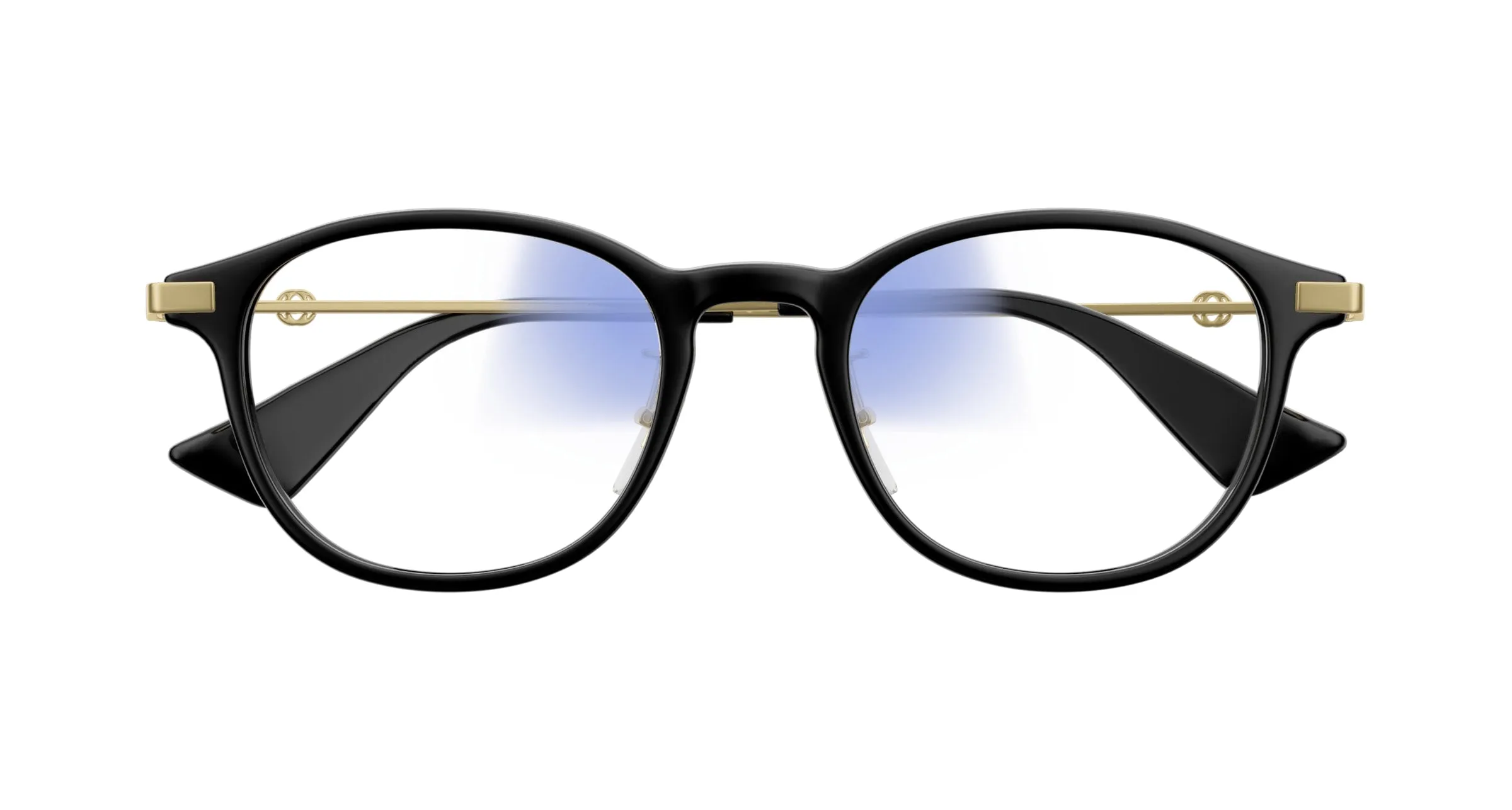 Gucci GG1471SJ 001 Occhiali da sole Acetato Nero Trasparente Rotonda Fotocromatico - immagine 2