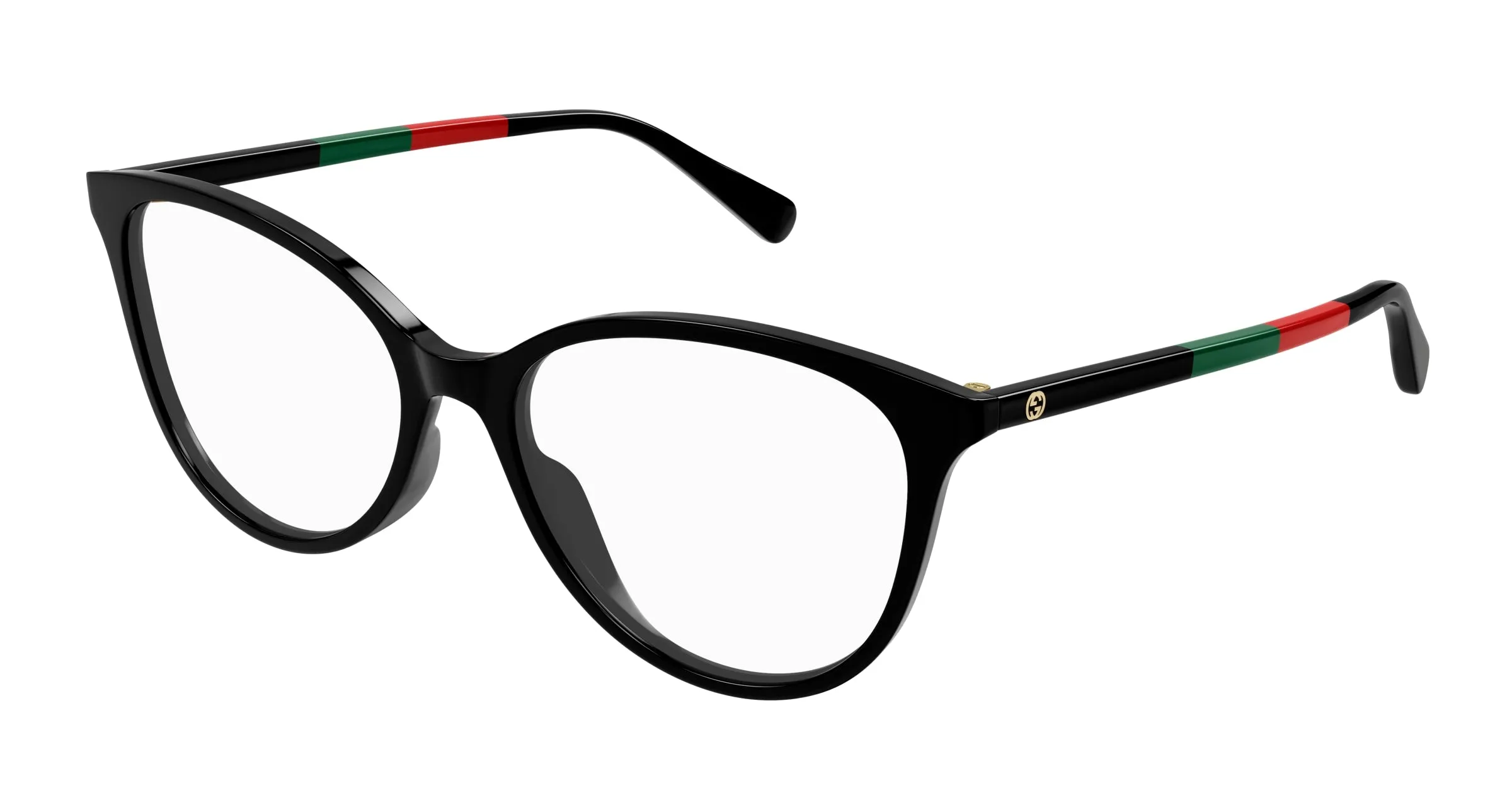 Gucci GG1359O 005 Montature da vista Acetato Nero Trasparente Cat Eye - immagine 1