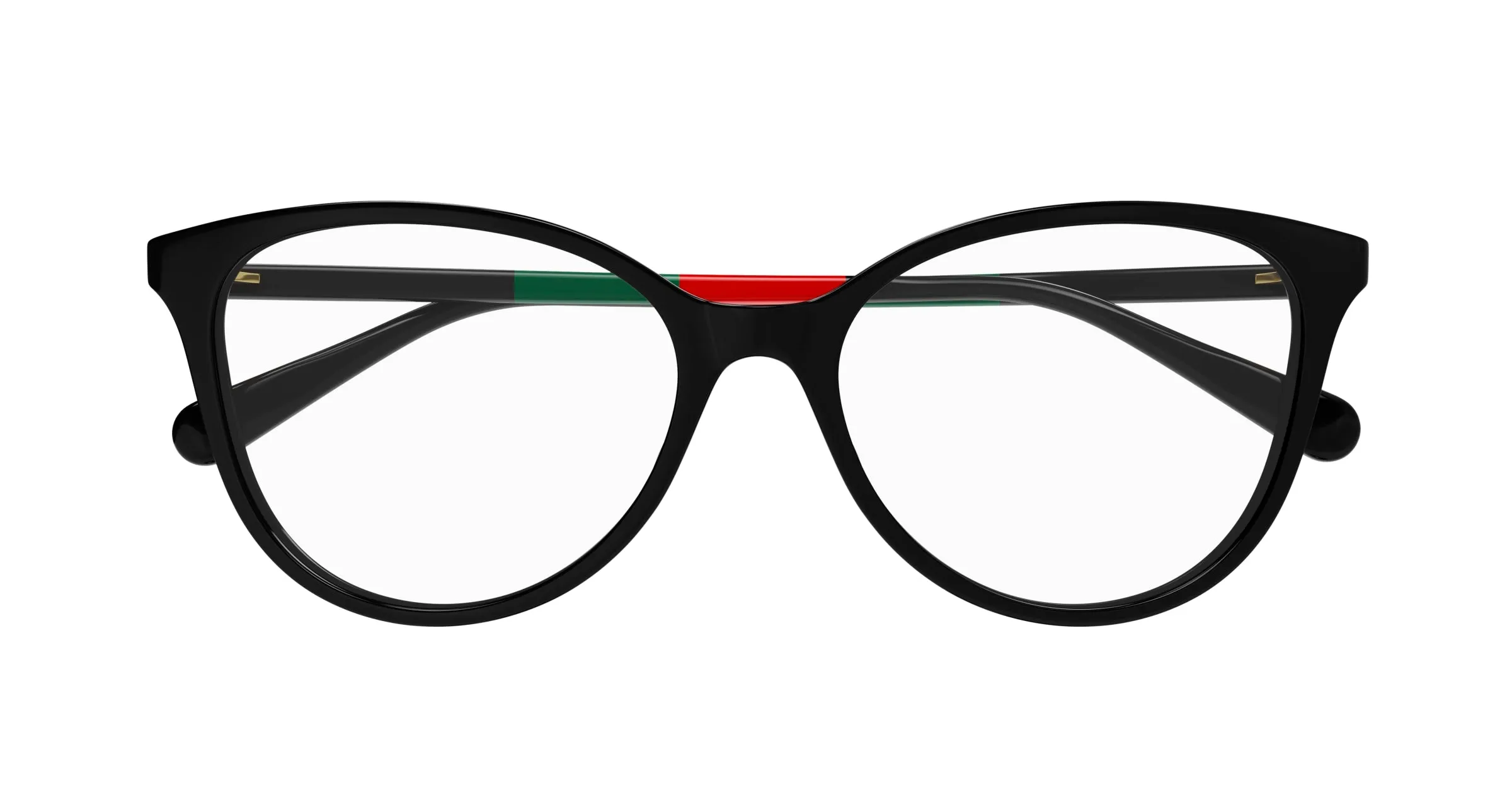 Gucci GG1359O 005 Montature da vista Acetato Nero Trasparente Cat Eye - immagine 2