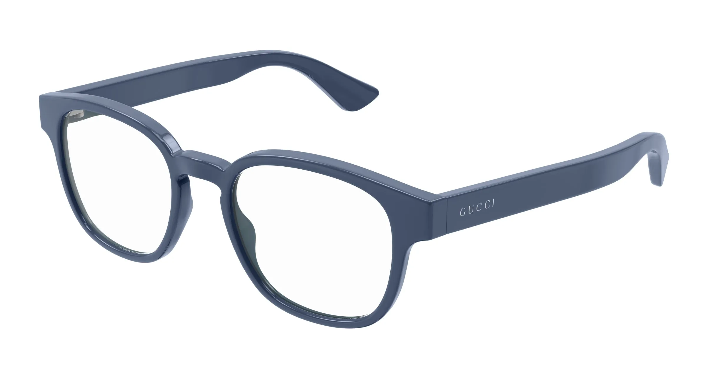 Gucci GG1343O 008 Montature da vista Iniettato Blu Trasparente Rotonda - immagine 1