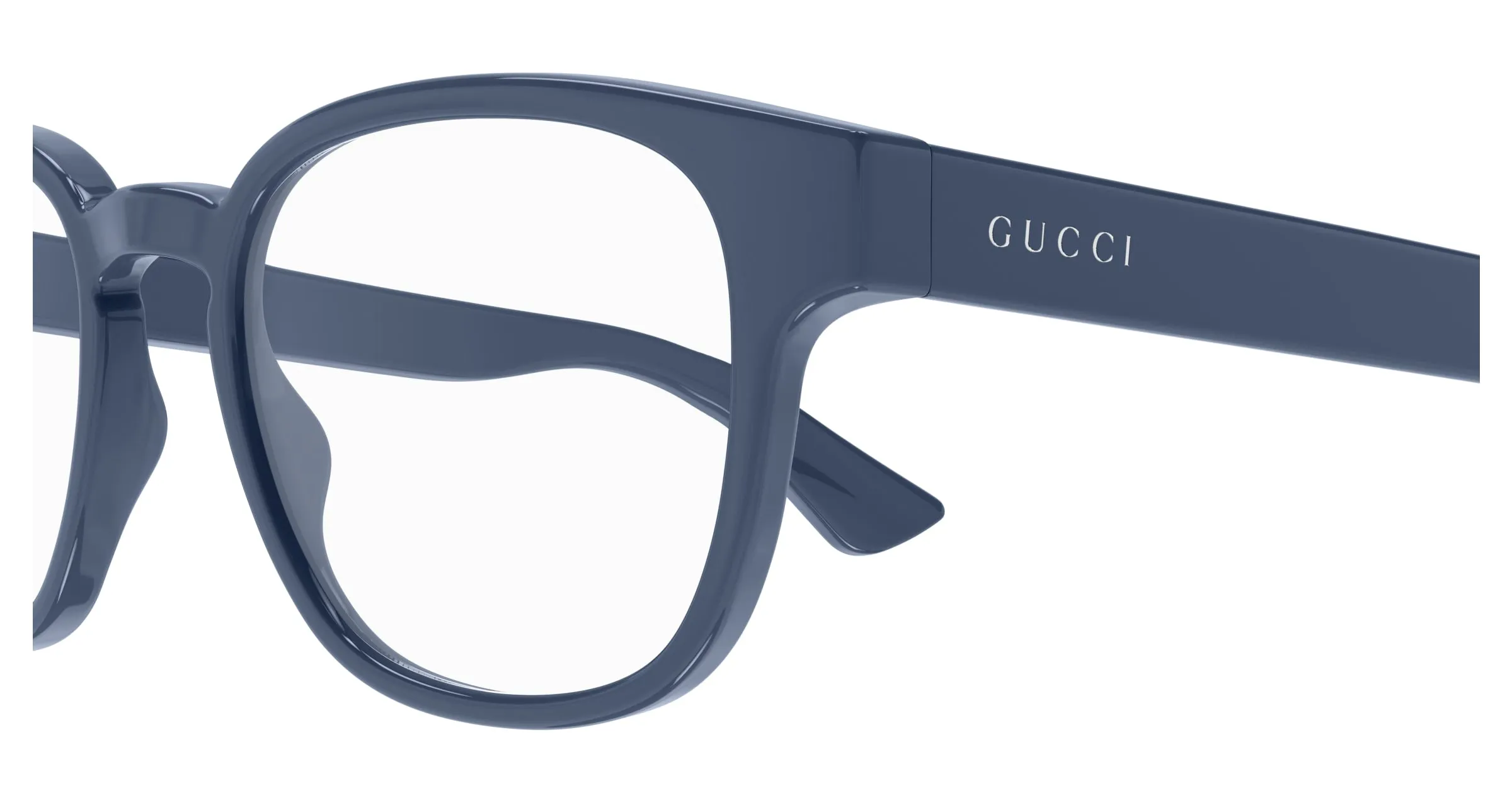 Gucci GG1343O 008 Montature da vista Iniettato Blu Trasparente Rotonda - immagine 3