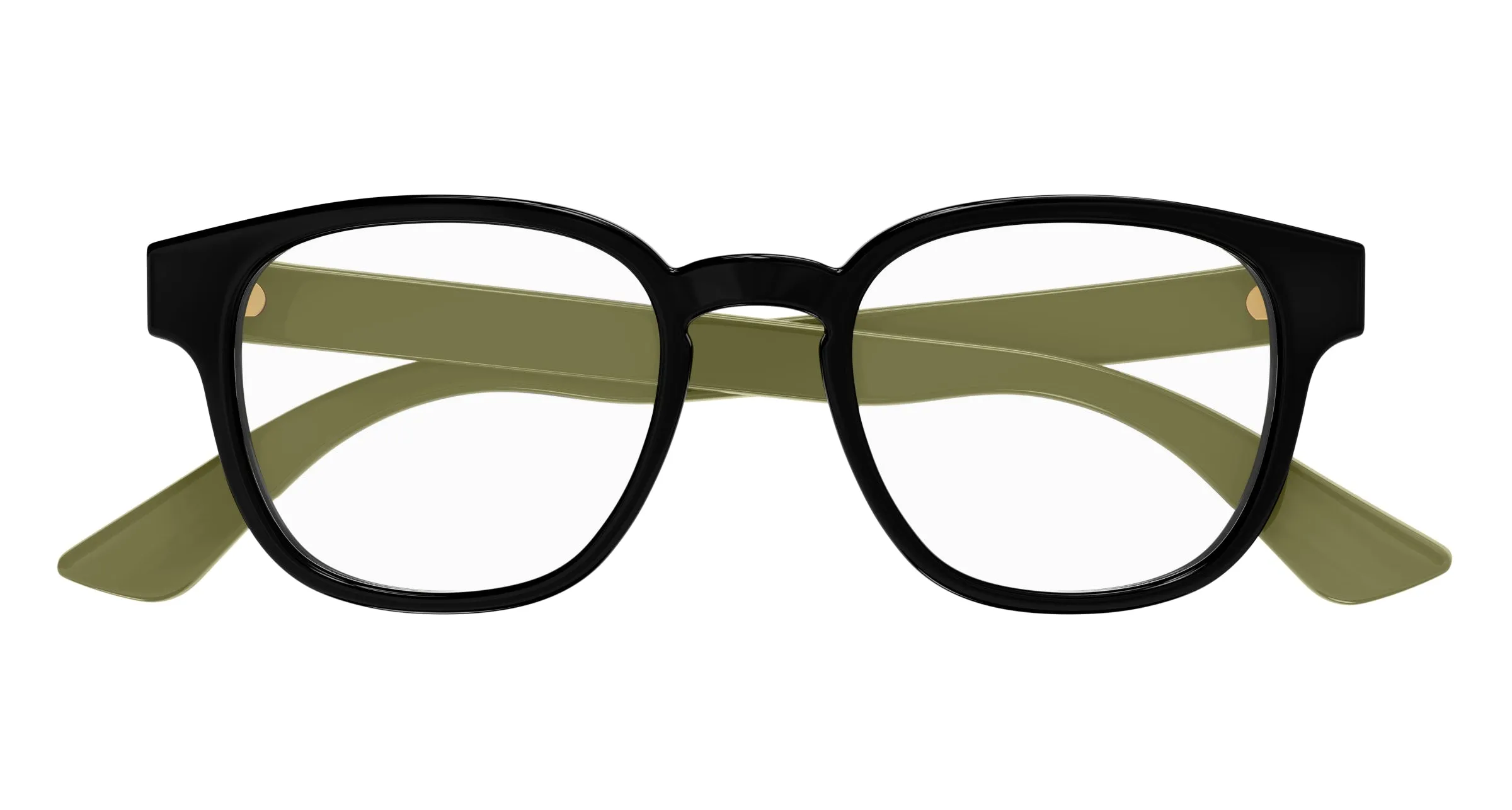 Gucci GG1343O 007 Montature da vista Iniettato Nero Trasparente Rotonda - immagine 2