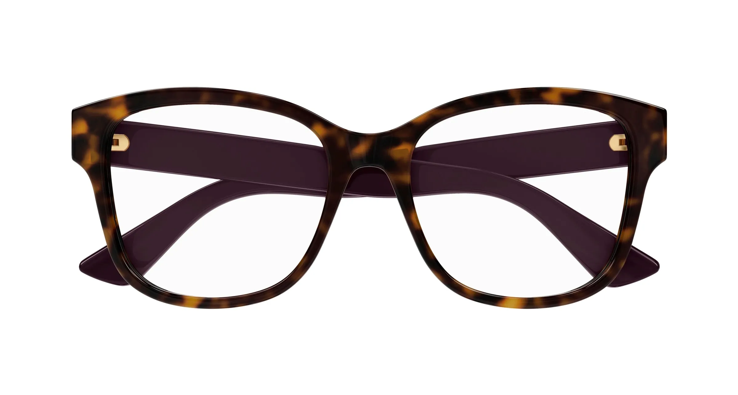Gucci GG1340O 008 Montature da vista Iniettato Havana Trasparente Squadrata - immagine 2