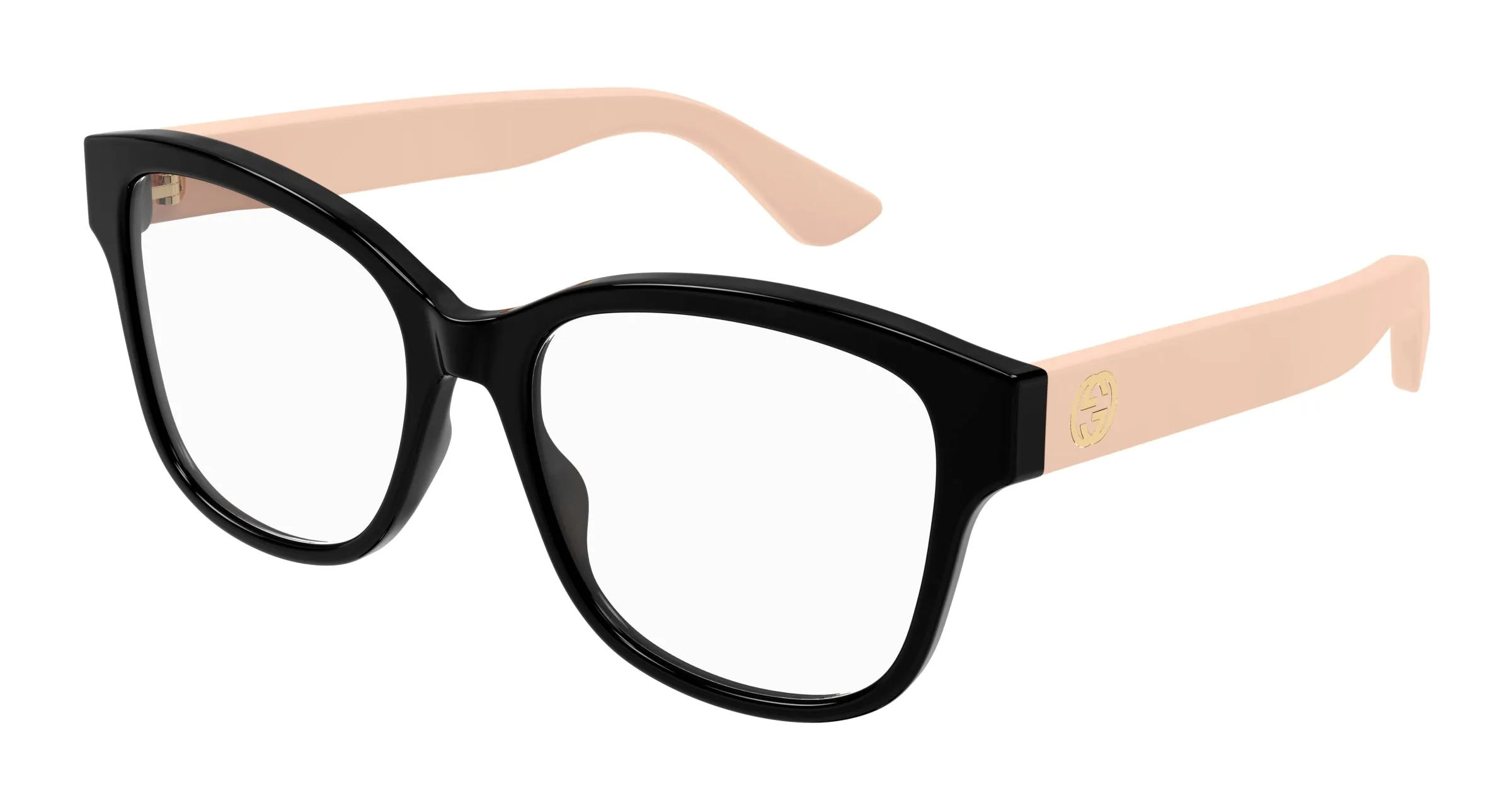 Gucci GG1340O 007 Montature da vista Iniettato Nero Trasparente Squadrata - immagine 1