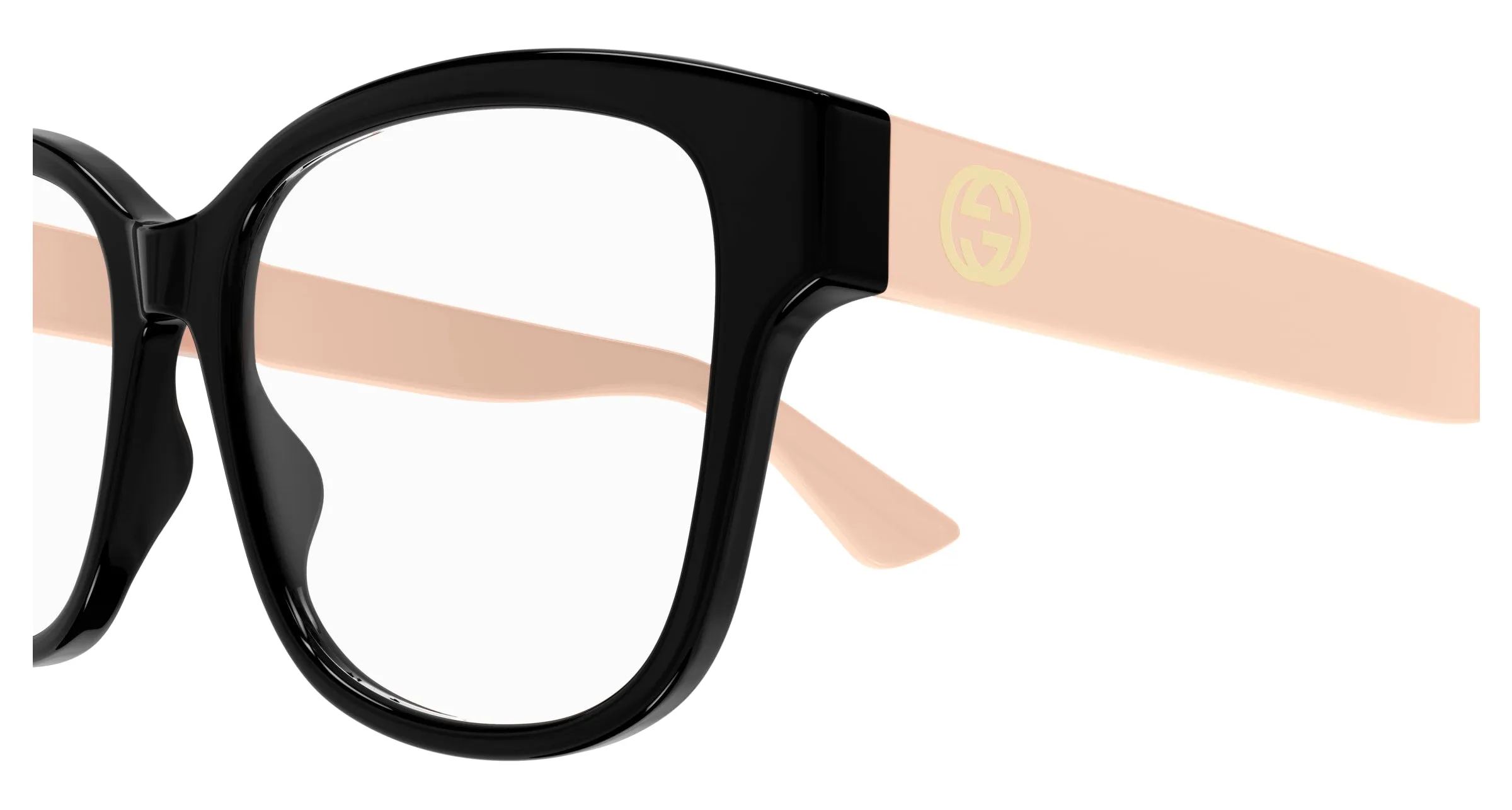 Gucci GG1340O 007 Montature da vista Iniettato Nero Trasparente Squadrata - immagine 3
