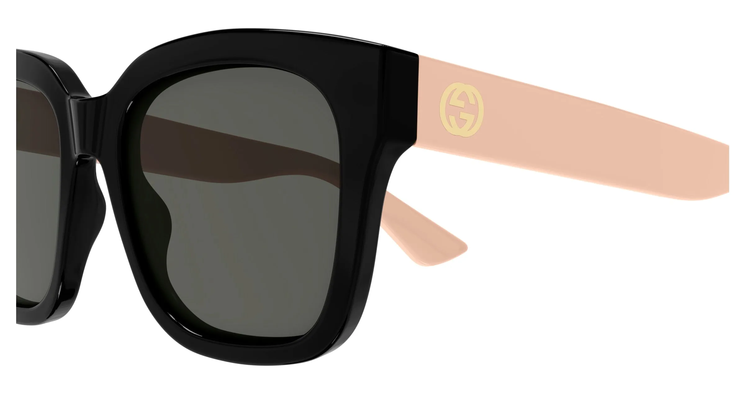 Gucci GG1338S 006 Occhiali da sole Iniettato Nero Grigio Cat Eye - immagine 3
