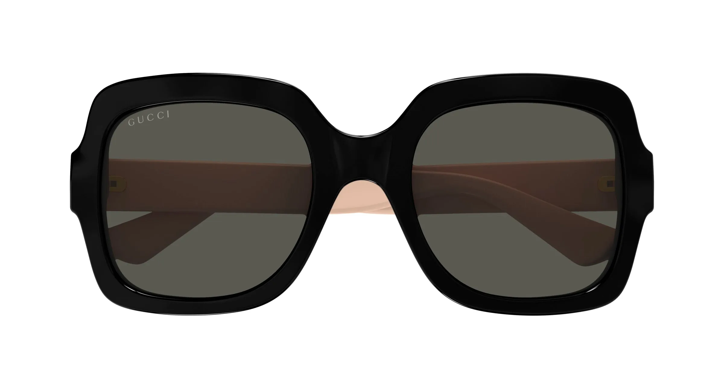 Gucci GG1337S 008 Occhiali da sole Iniettato Nero Grigio Squadrata - immagine 2