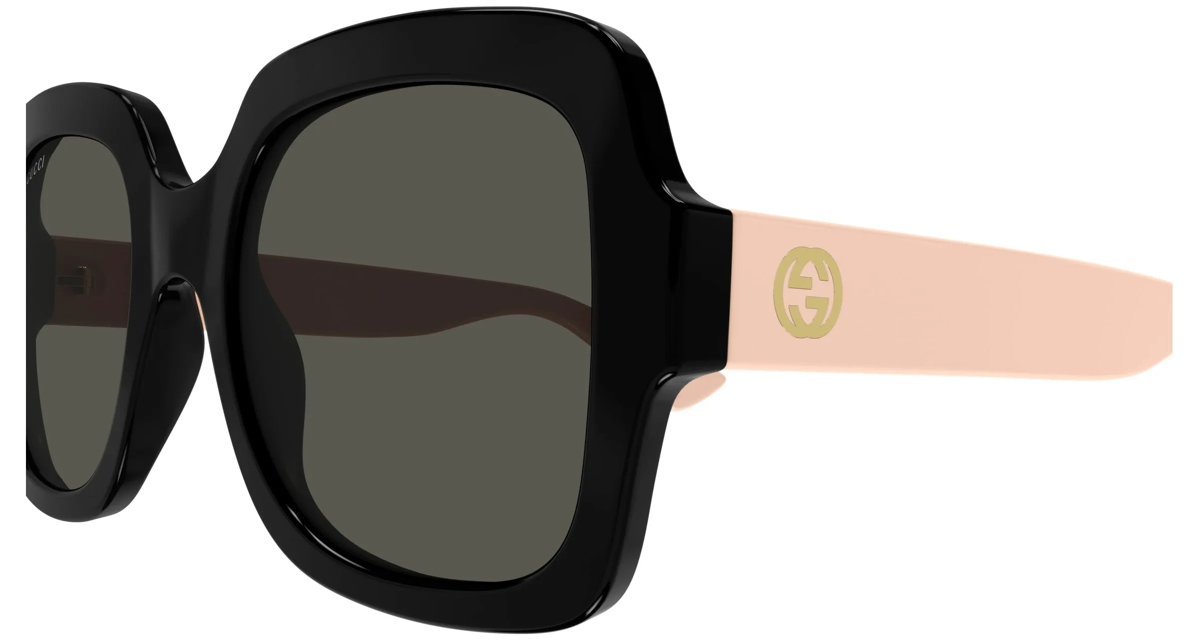 Gucci GG1337S 008 Occhiali da sole Iniettato Nero Grigio Squadrata - immagine 3