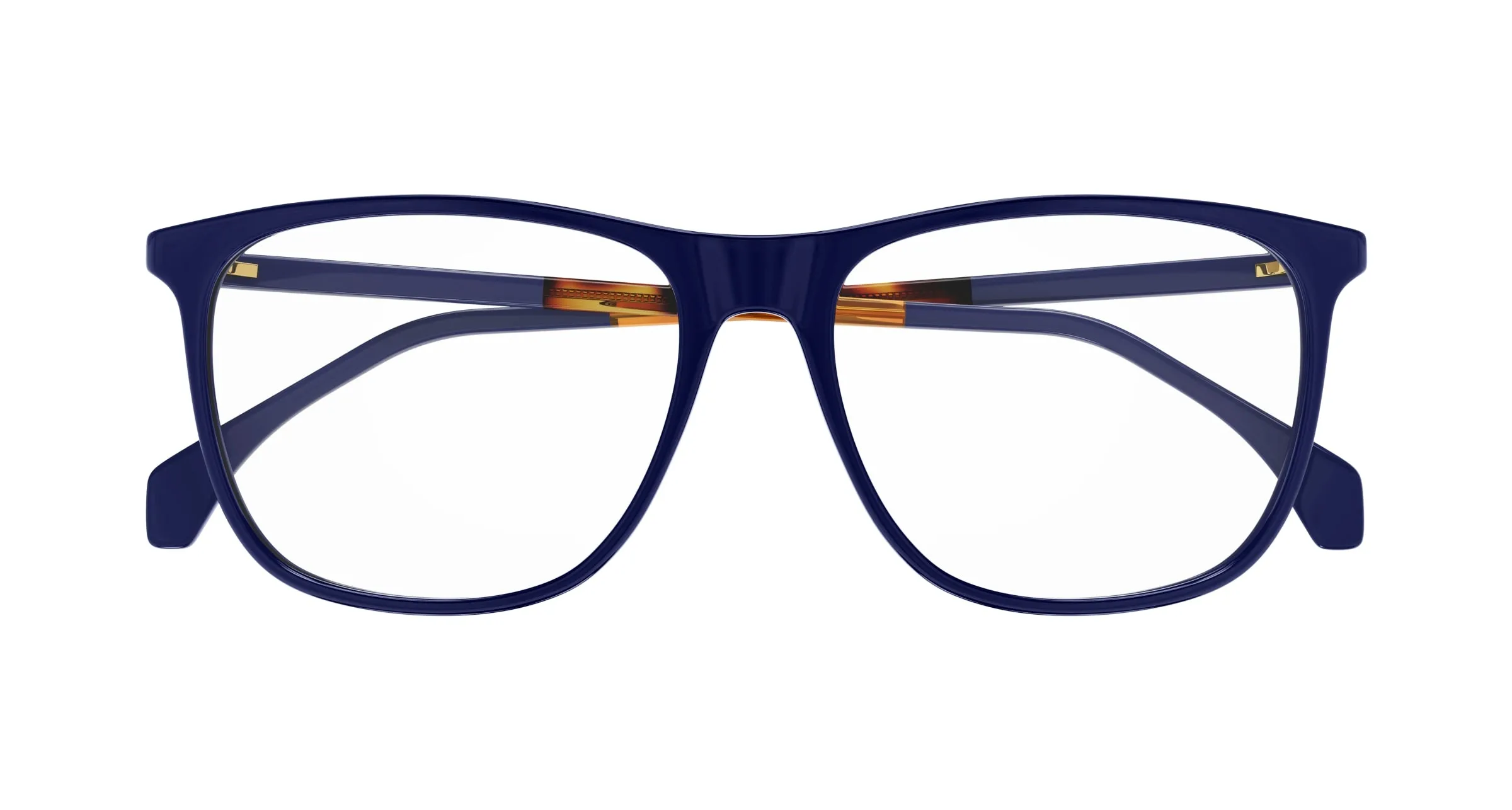 Gucci GG0554O 011 Montature da vista Acetato Blu Trasparente Squadrata - immagine 2