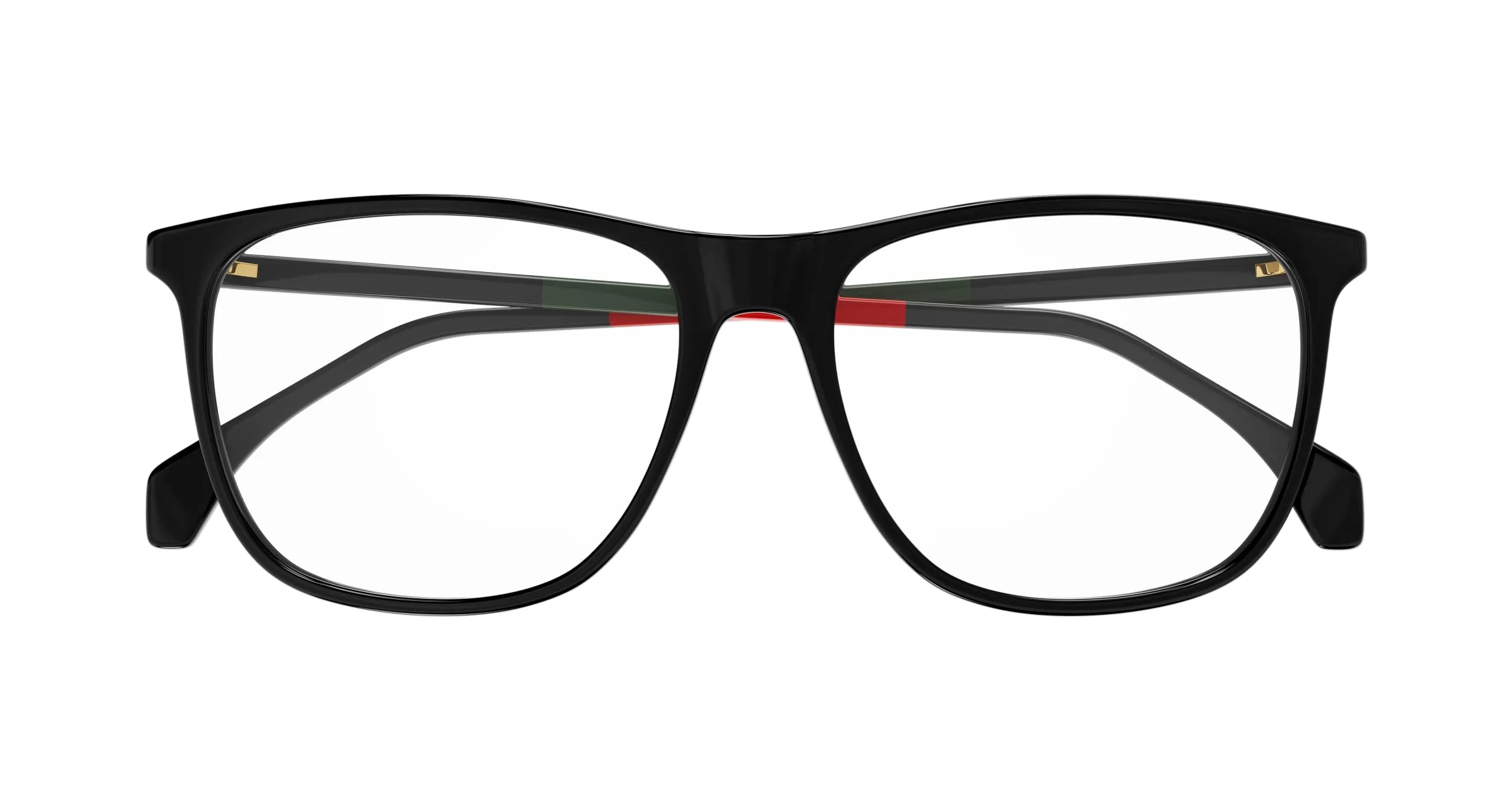 Gucci GG0554O 009 Montature da vista Acetato Nero Trasparente Squadrata - immagine 2
