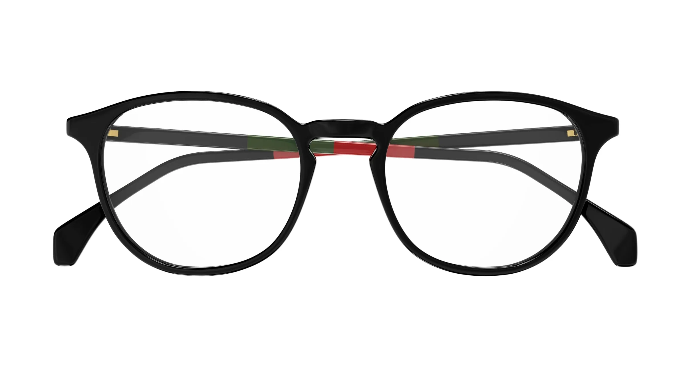 Gucci GG0551O 021 Montature da vista Acetato Nero Trasparente Rotonda - immagine 2