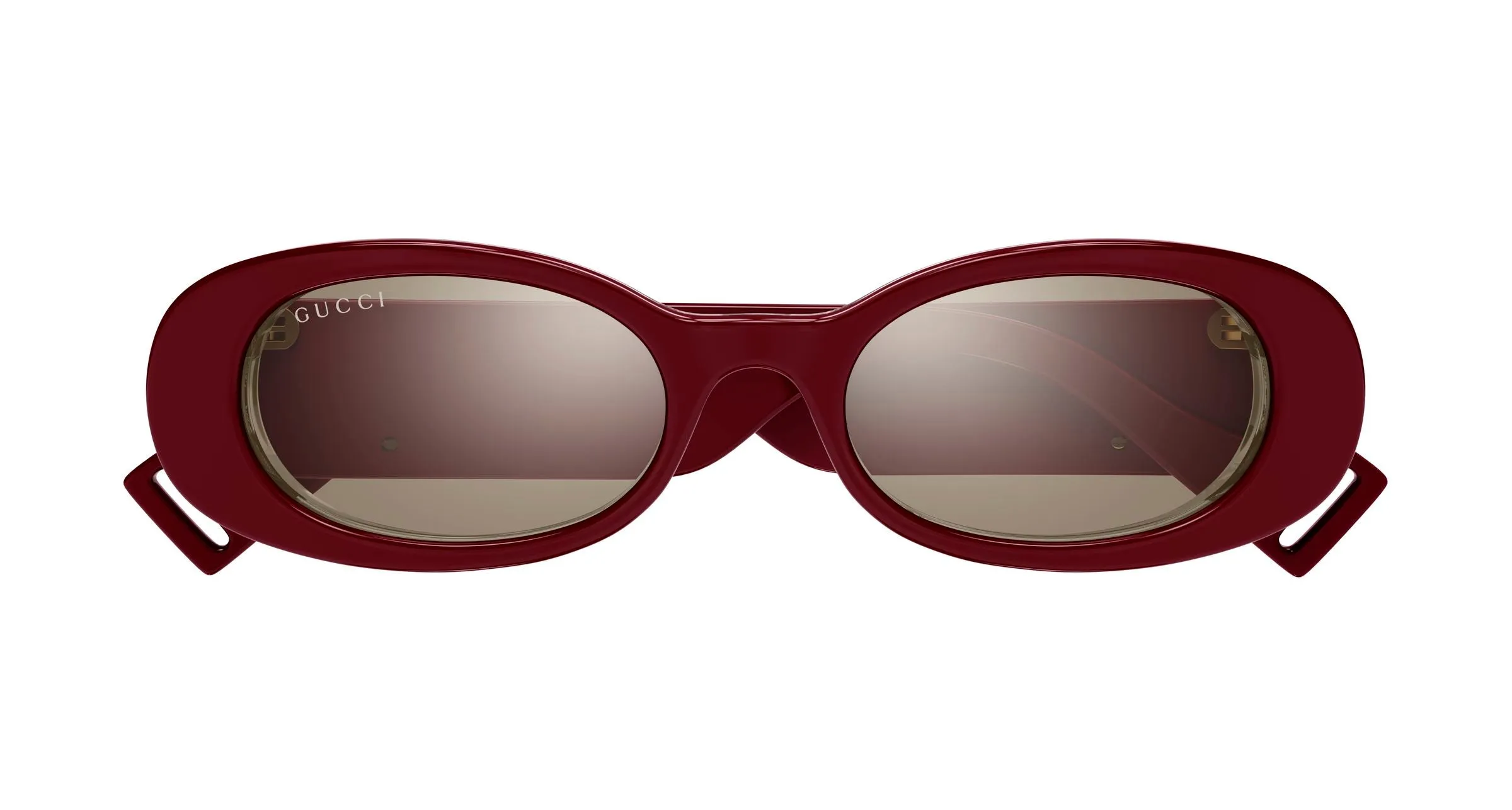 Gucci GG0517S 009 Occhiali da sole Acetato Bordeaux Marrone Rotonda - immagine 2