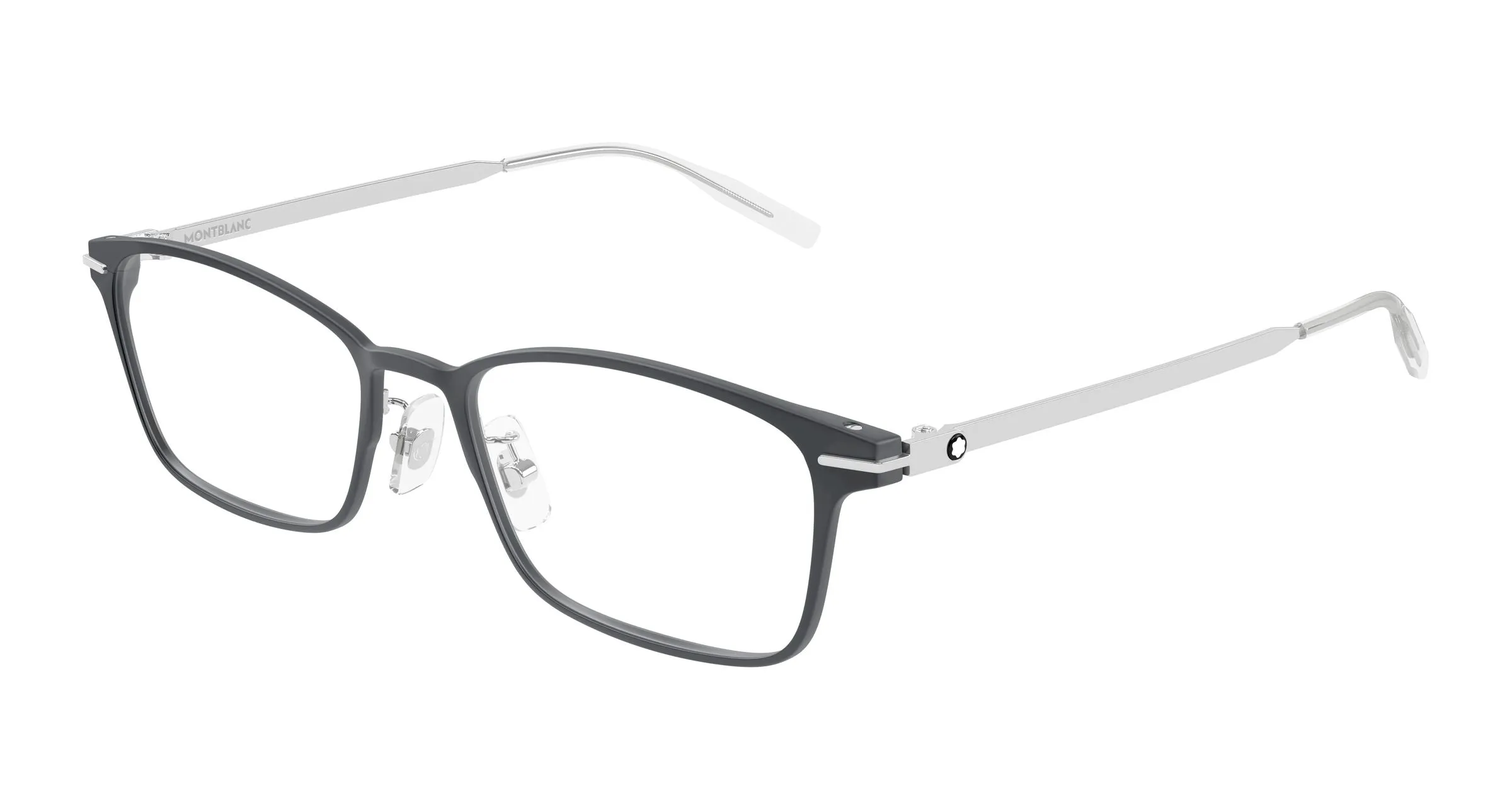 Montblanc MB0449OJ 004 Montature da vista Grigio Trasparente Squadrata - immagine 1