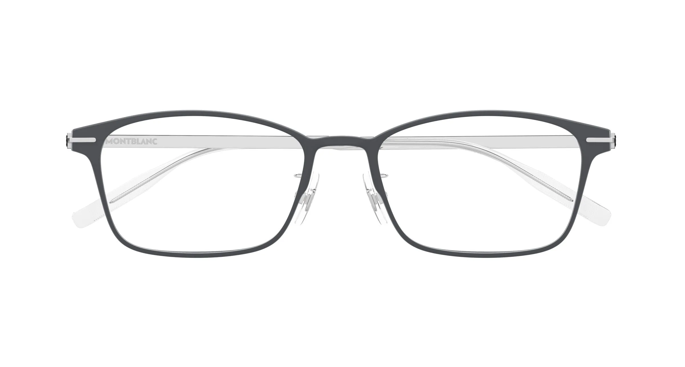 Montblanc MB0449OJ 004 Montature da vista Grigio Trasparente Squadrata - immagine 2