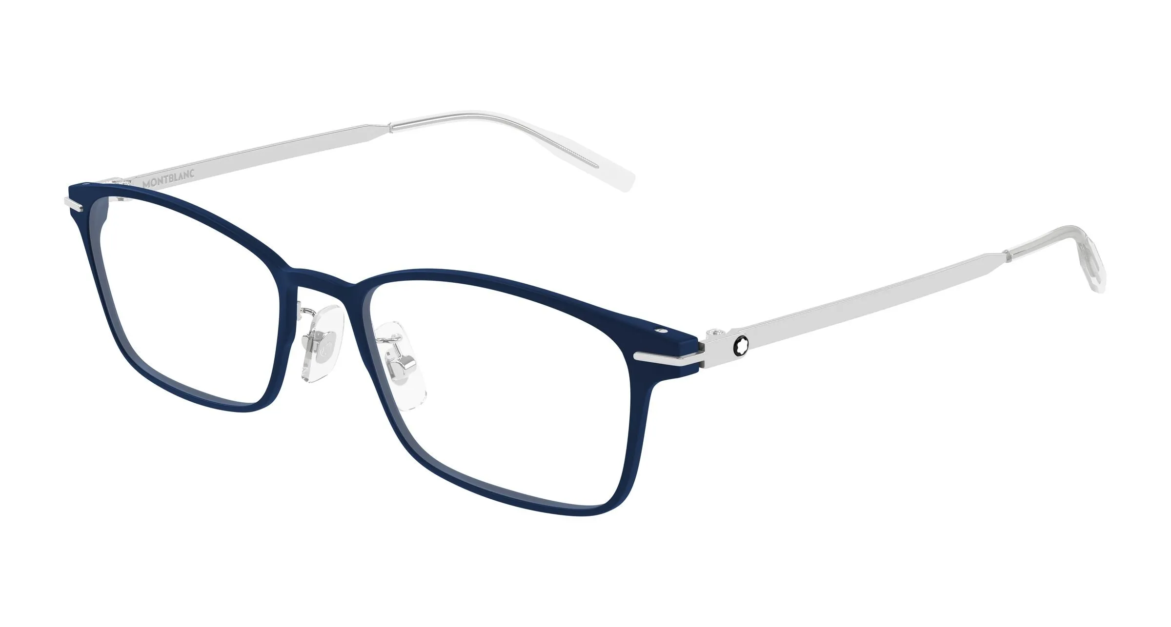 Montblanc MB0449OJ 003 Montature da vista Blu Trasparente Squadrata - immagine 1