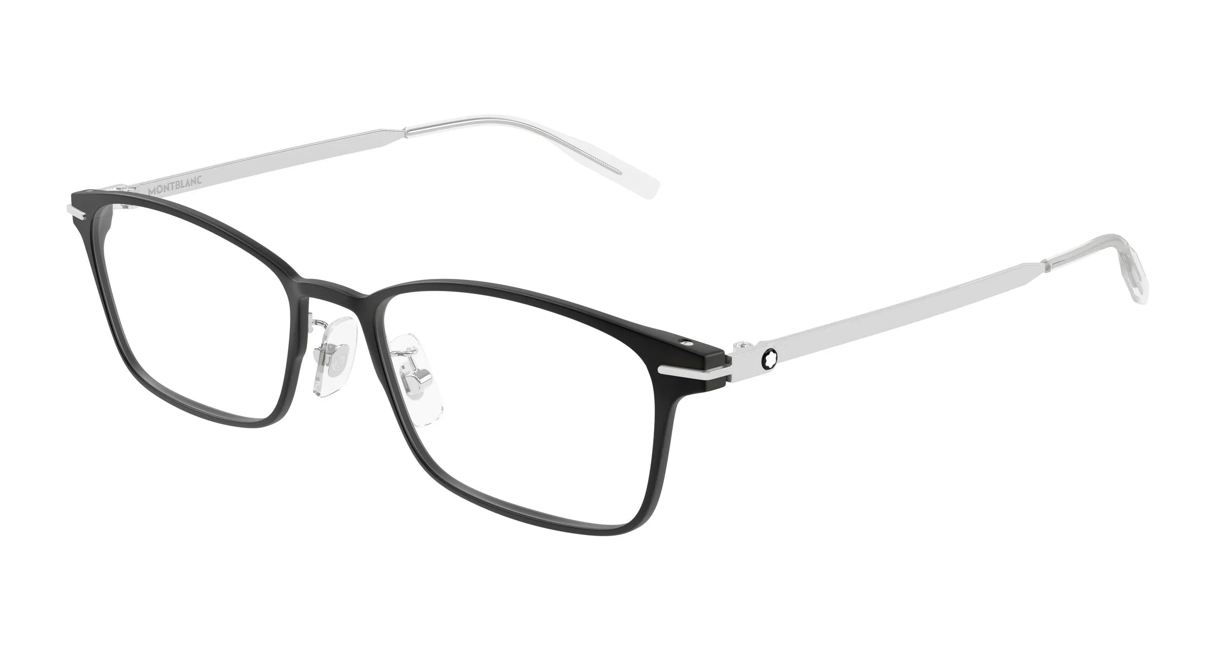 Montblanc MB0449OJ 002 Montature da vista Nero Trasparente Squadrata - immagine 1