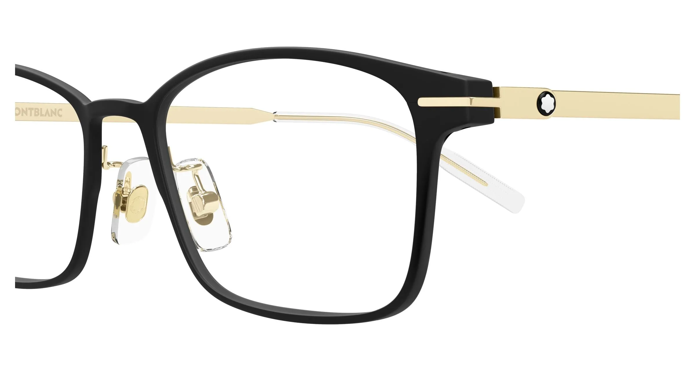 Montblanc MB0449OJ 001 Montature da vista Nero Trasparente Squadrata - immagine 3