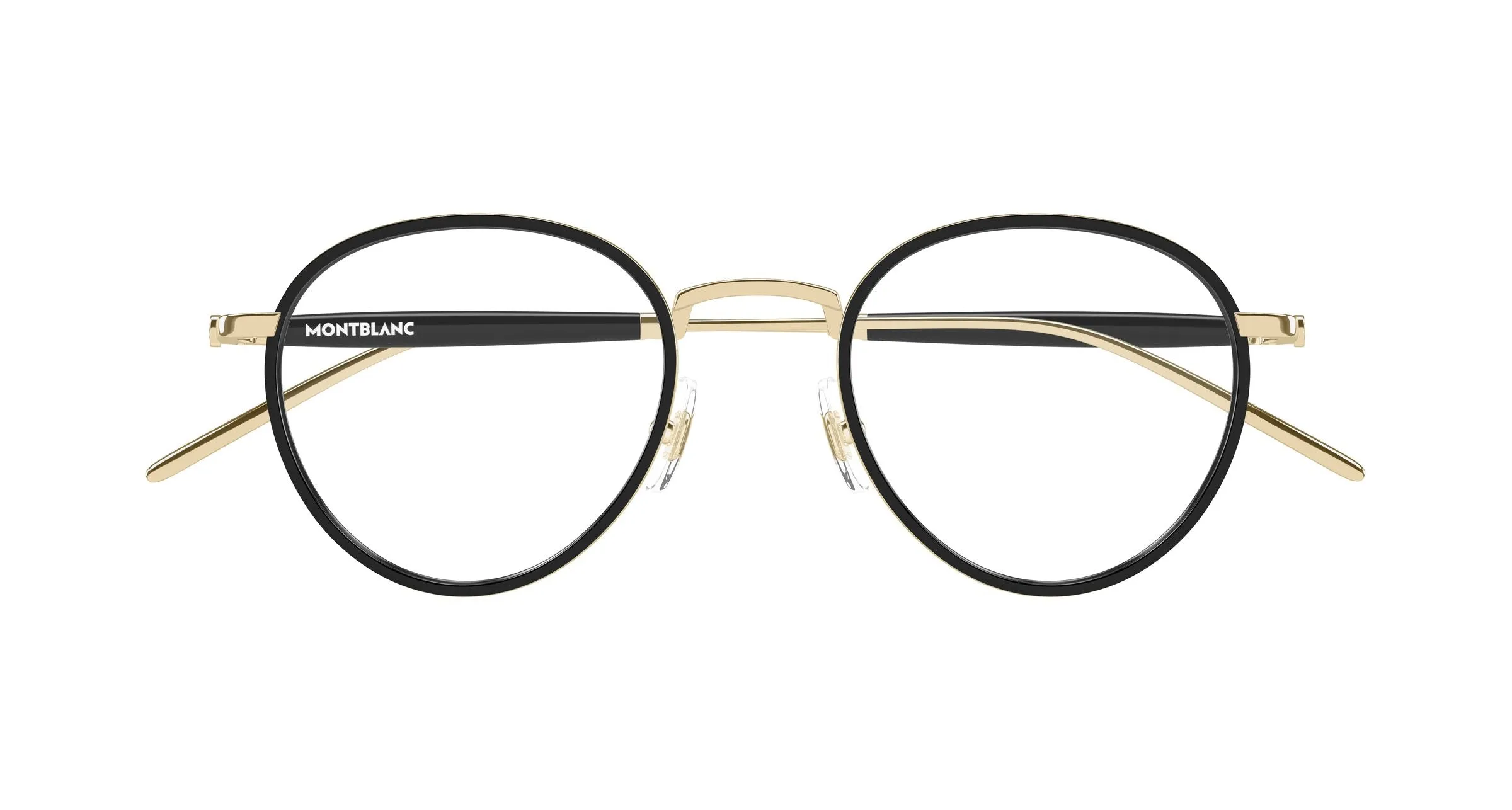 Montblanc MB0442O 001 Montature da vista Metallo Oro Trasparente Rotonda - immagine 2