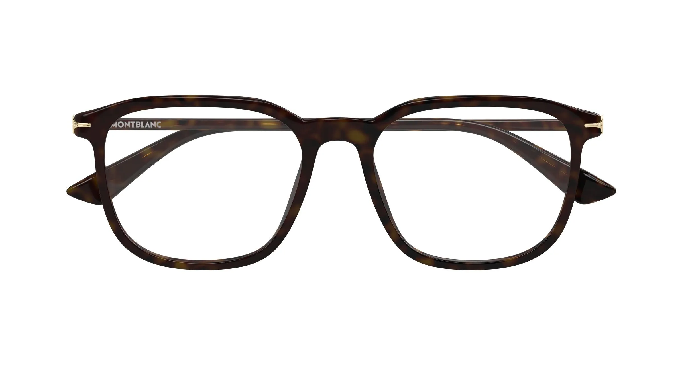 Montblanc MB0438O 002 Montature da vista Acetato Havana Trasparente Squadrata - immagine 2