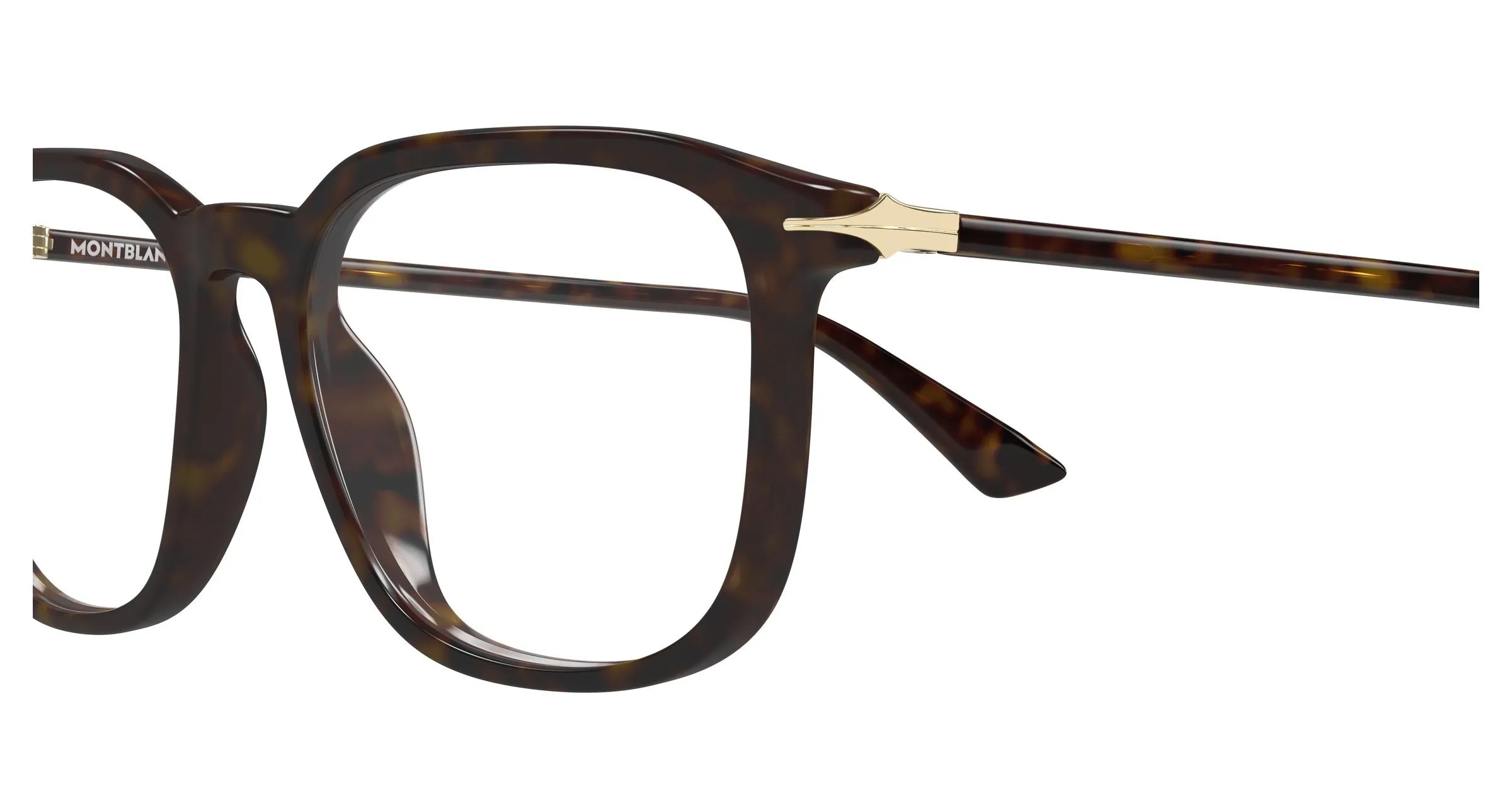 Montblanc MB0438O 002 Montature da vista Acetato Havana Trasparente Squadrata - immagine 3